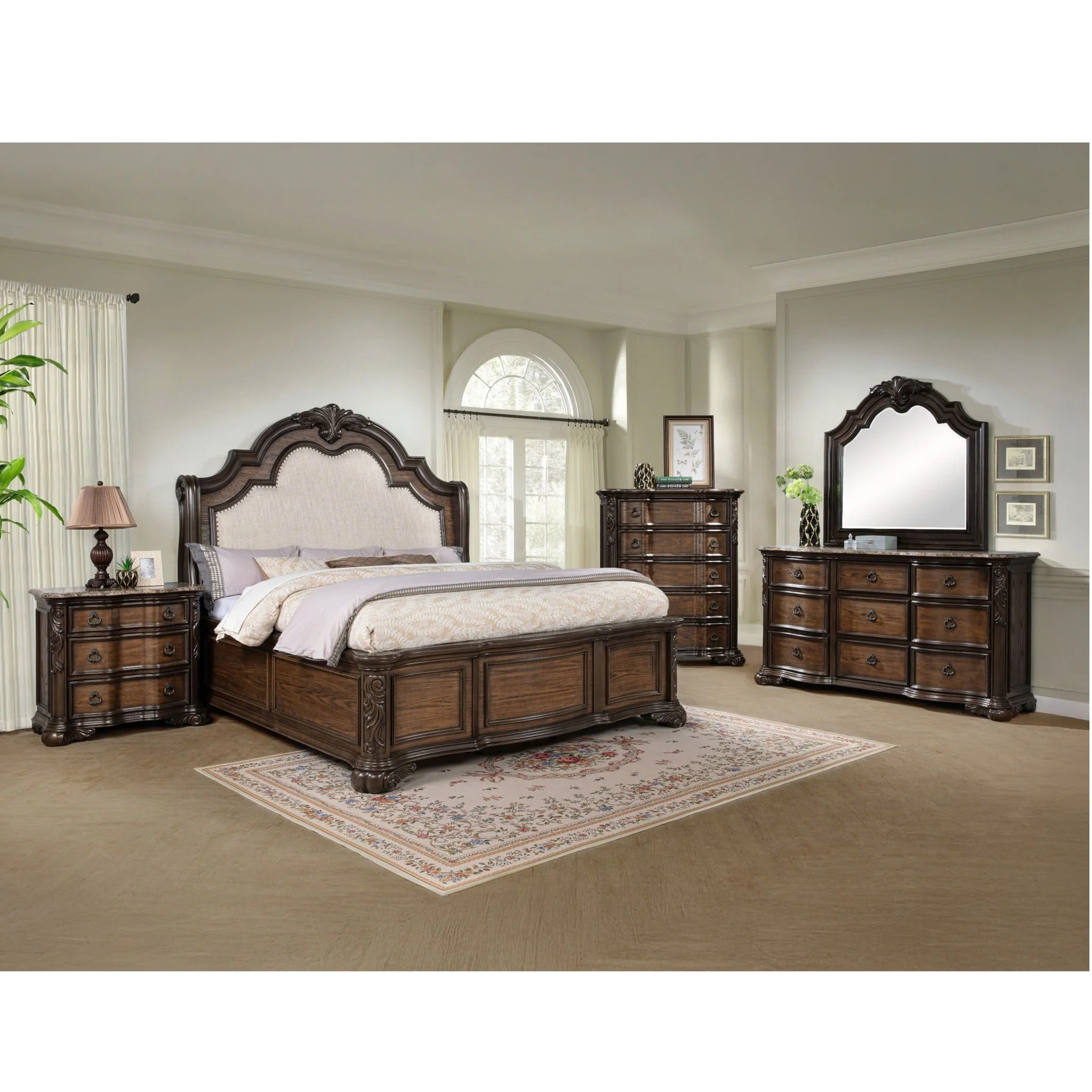 5 Drawer Chest - Brown / Coffee - Image 5