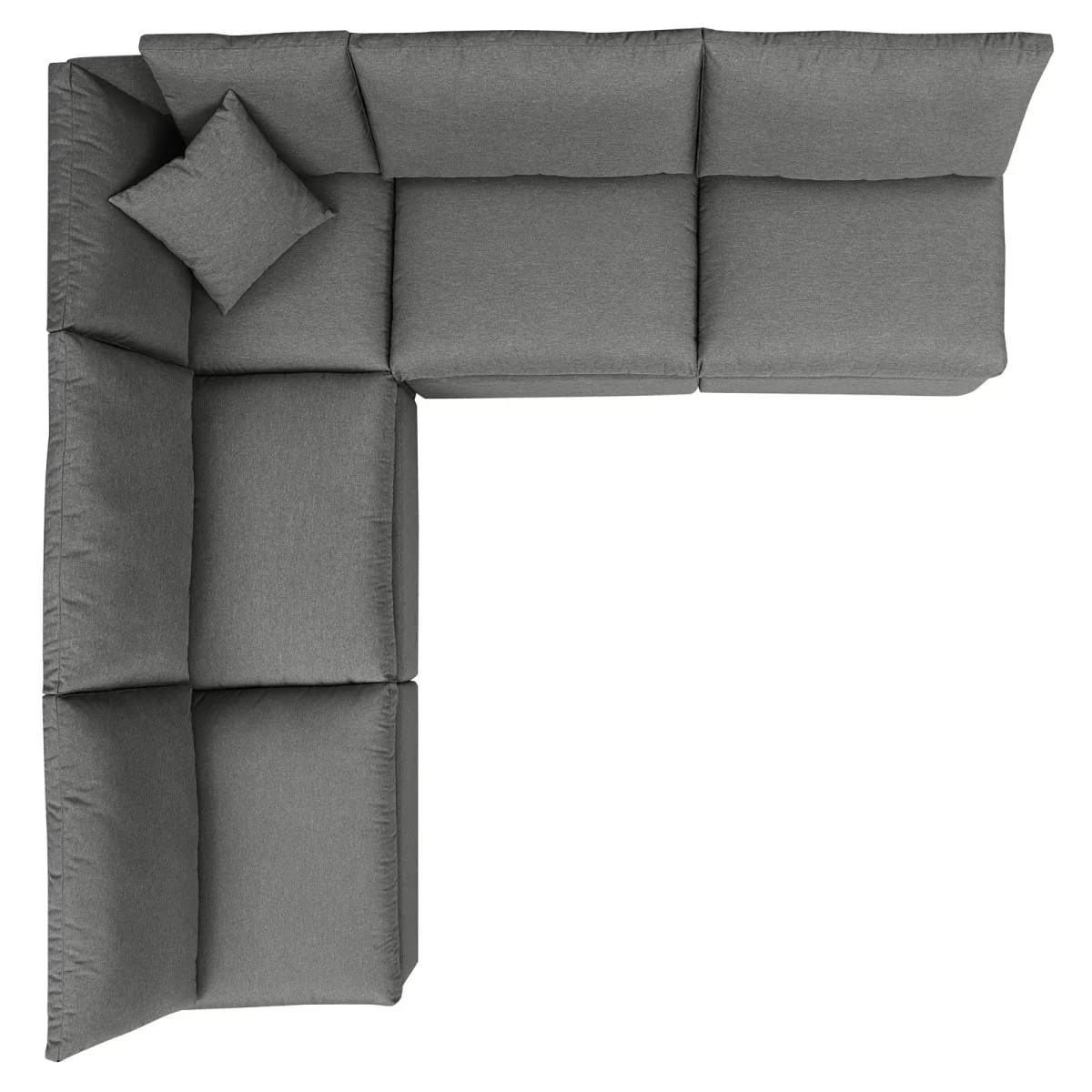 5-Piece Aluminum Outdoor Sectional Sofa Set with Weather-Resistant Cushions - Image 8