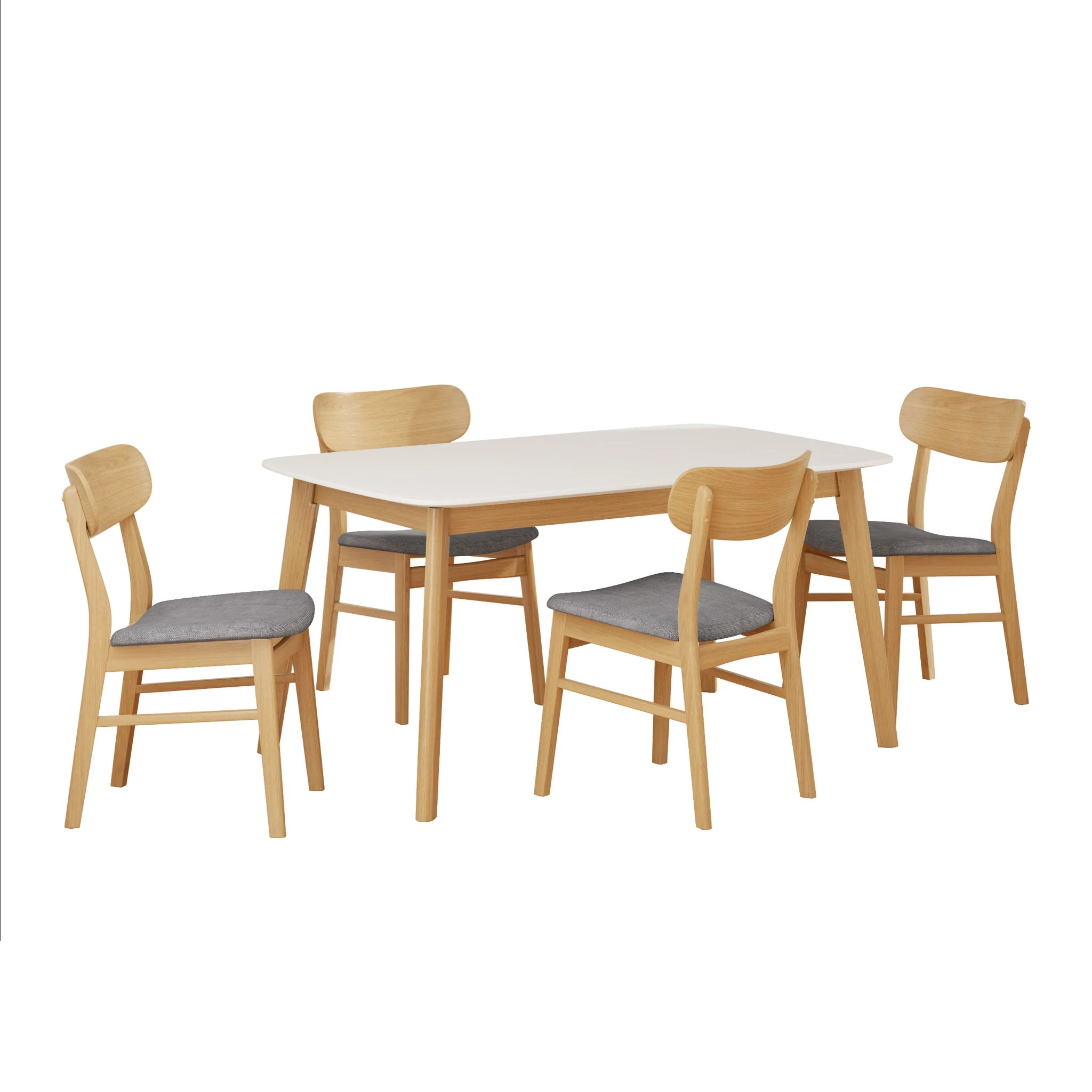 5 Piece Dining Set With Table And Upholstered Chairs - Image 10