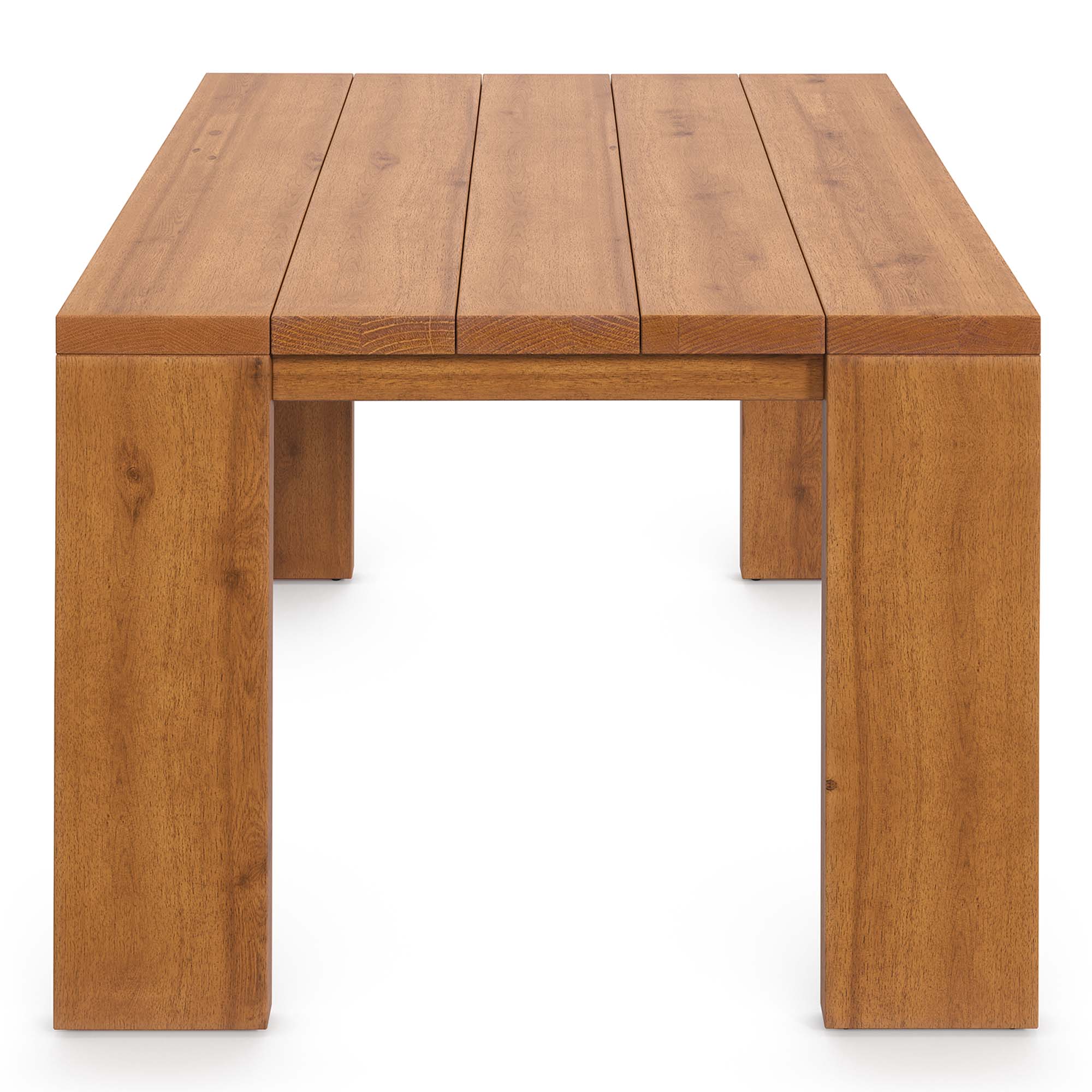 5-Piece Natural Acacia Wood Outdoor Patio Set with Table and Chairs, Weather-Resistant - Image 25