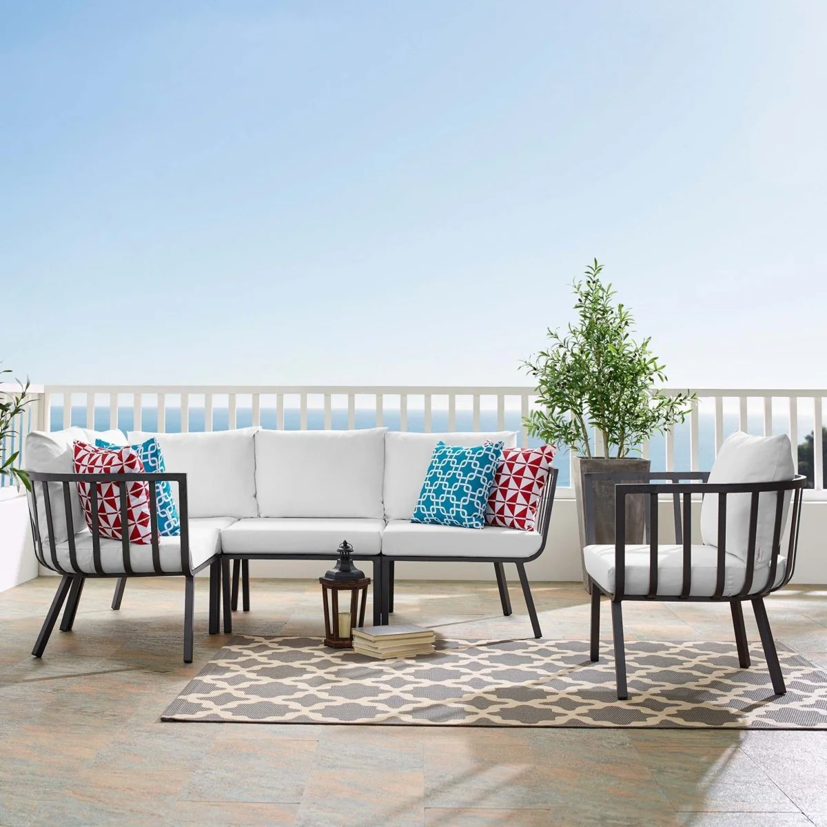 5-Piece Outdoor Aluminum Patio Seating Set - Image 17