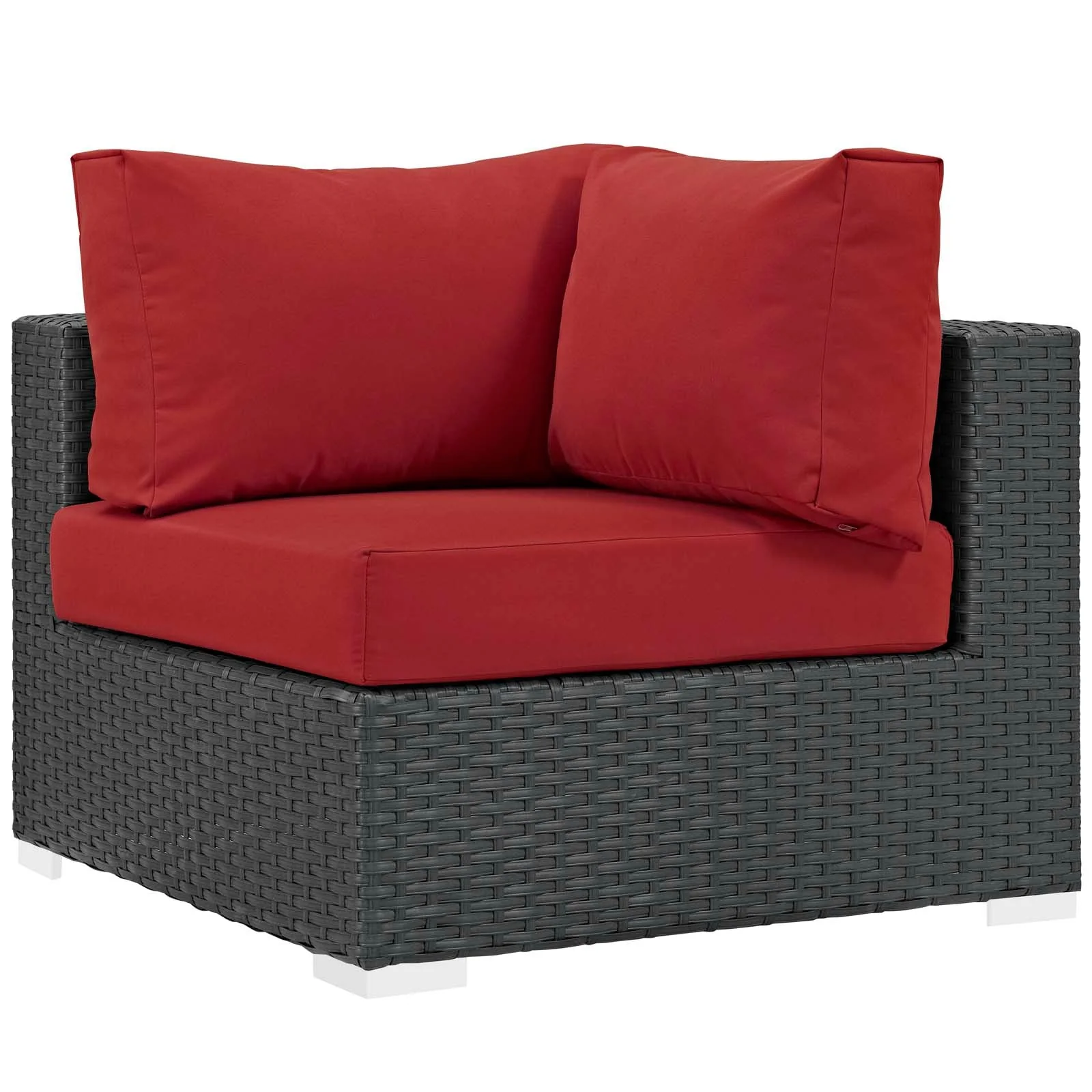 5-Piece Outdoor Sunbrella Fabric Patio Sectional Set - Image 17