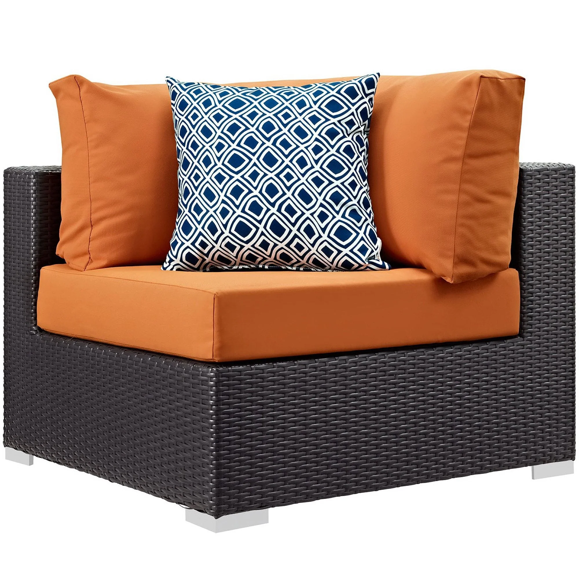5-Piece Outdoor Wicker Patio Sectional Set - Image 8