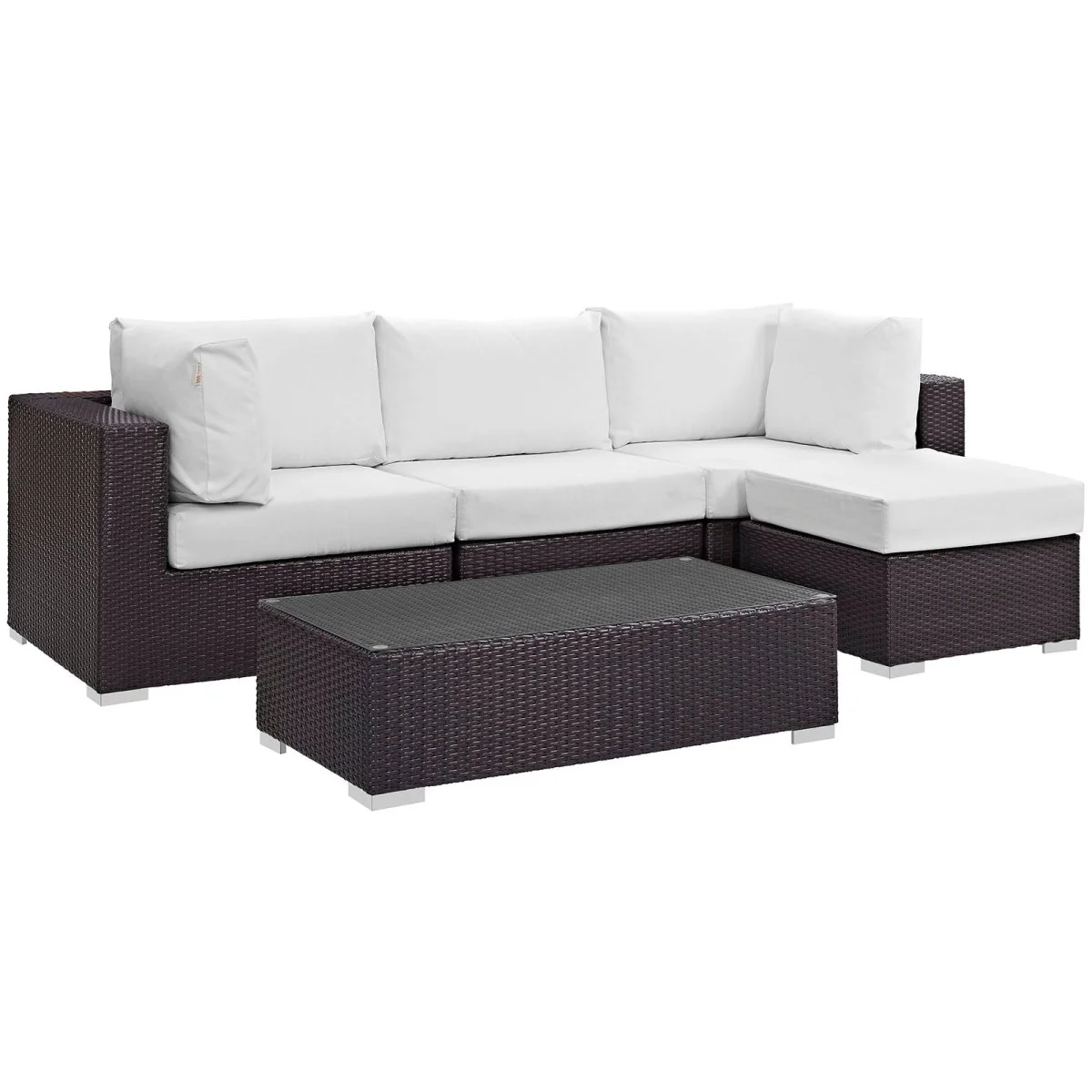 5-Piece Outdoor Woven Patio Sectional Set - Image 32