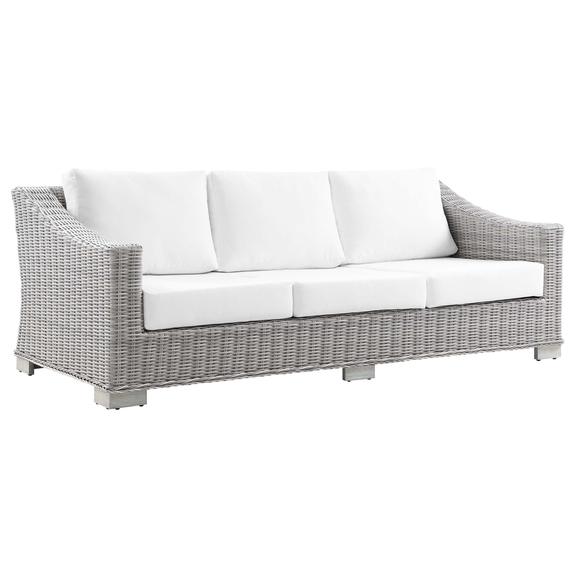 5-Piece Wicker Rattan Outdoor Patio Furniture Set with Sofa, Chairs and Table - Image 24