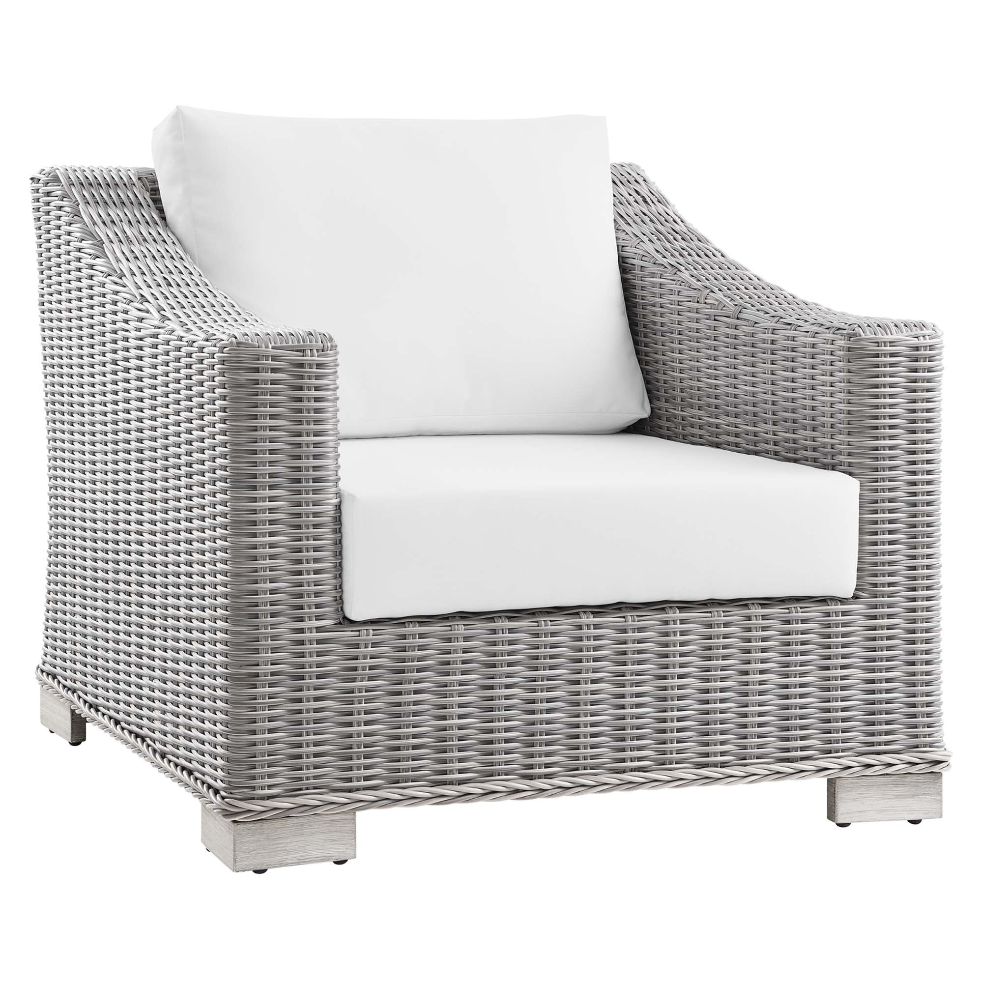 5-Piece Wicker Rattan Outdoor Patio Furniture Set with Sofa, Chairs and Table - Image 26