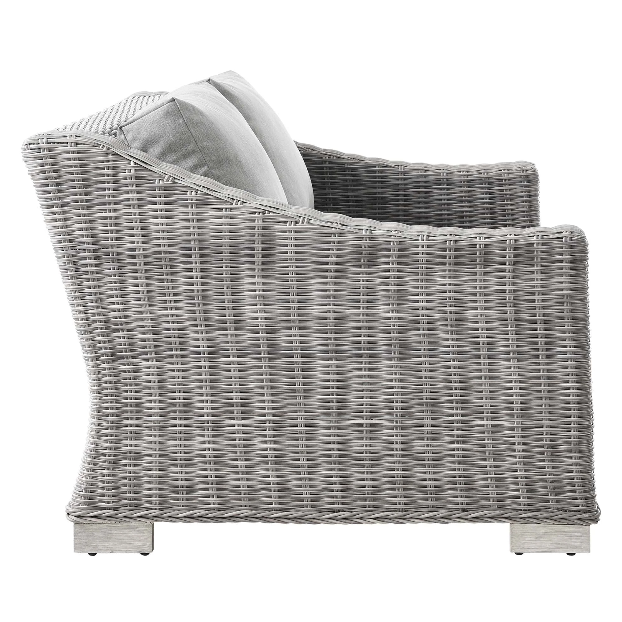 5-Piece Wicker Rattan Outdoor Patio Furniture Set with Sofa, Chairs and Table - Image 47