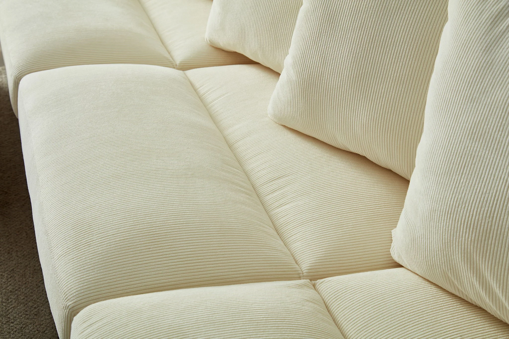 5 Seater Oversized Convertible L & U Shaped Couch - Image 11