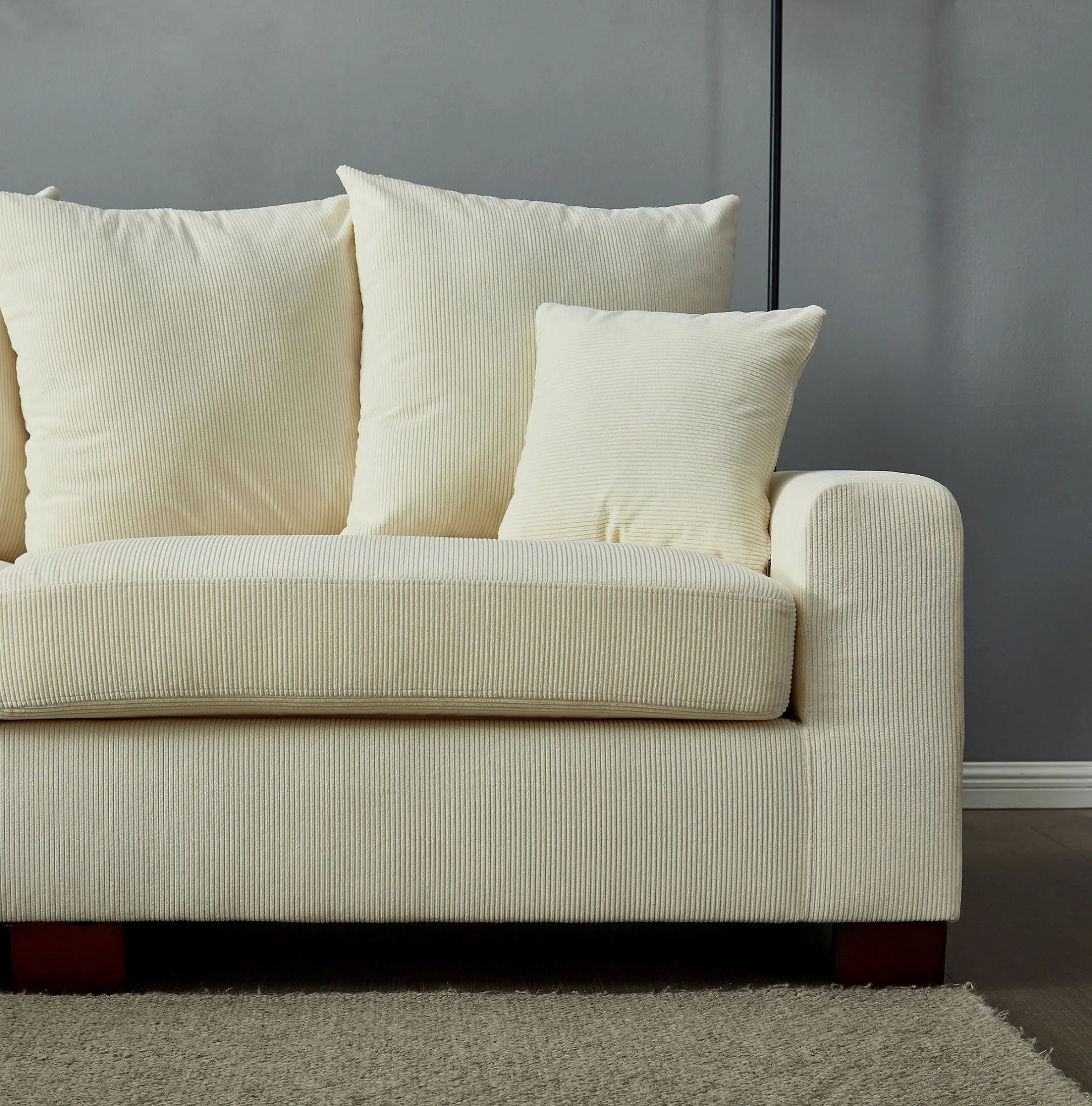 5 Seater Oversized Convertible L & U Shaped Couch - Image 6