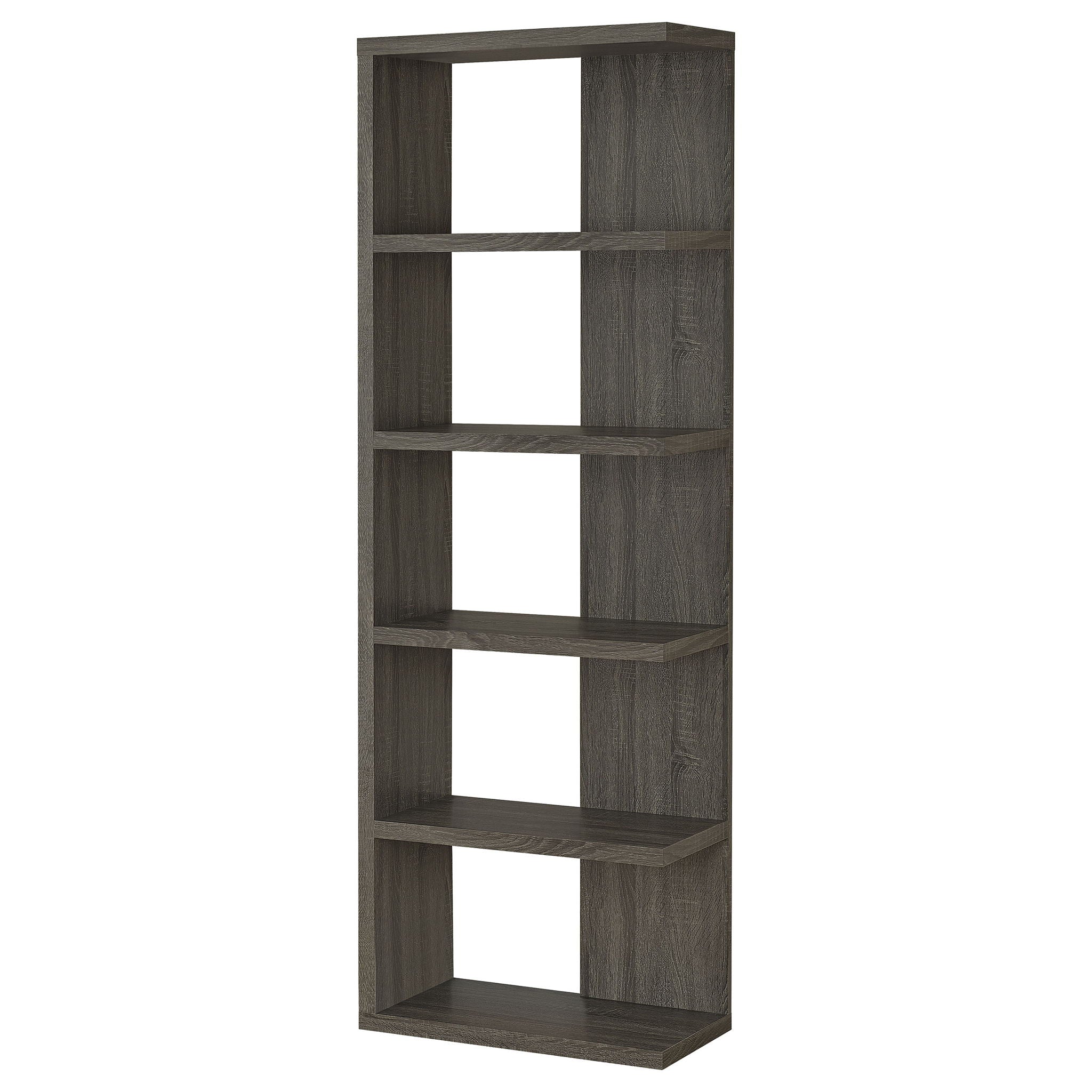 5 Shelf Bookcase - Gray - Image 5