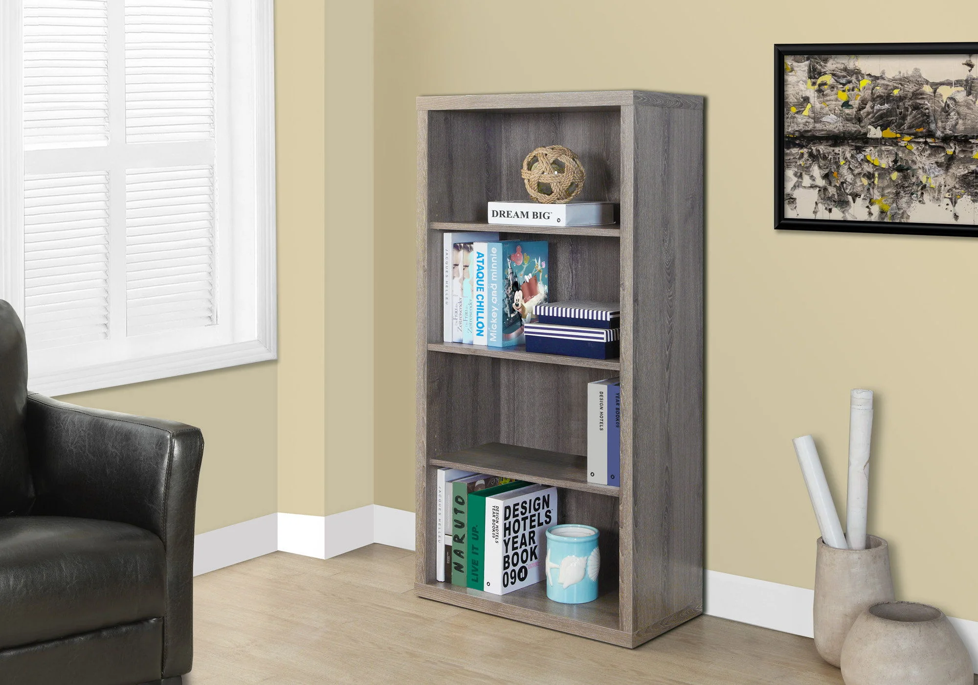 5 Tier For Office Bookshelf, Bookcase, Etagere, Contemporary & Modern - Image 30