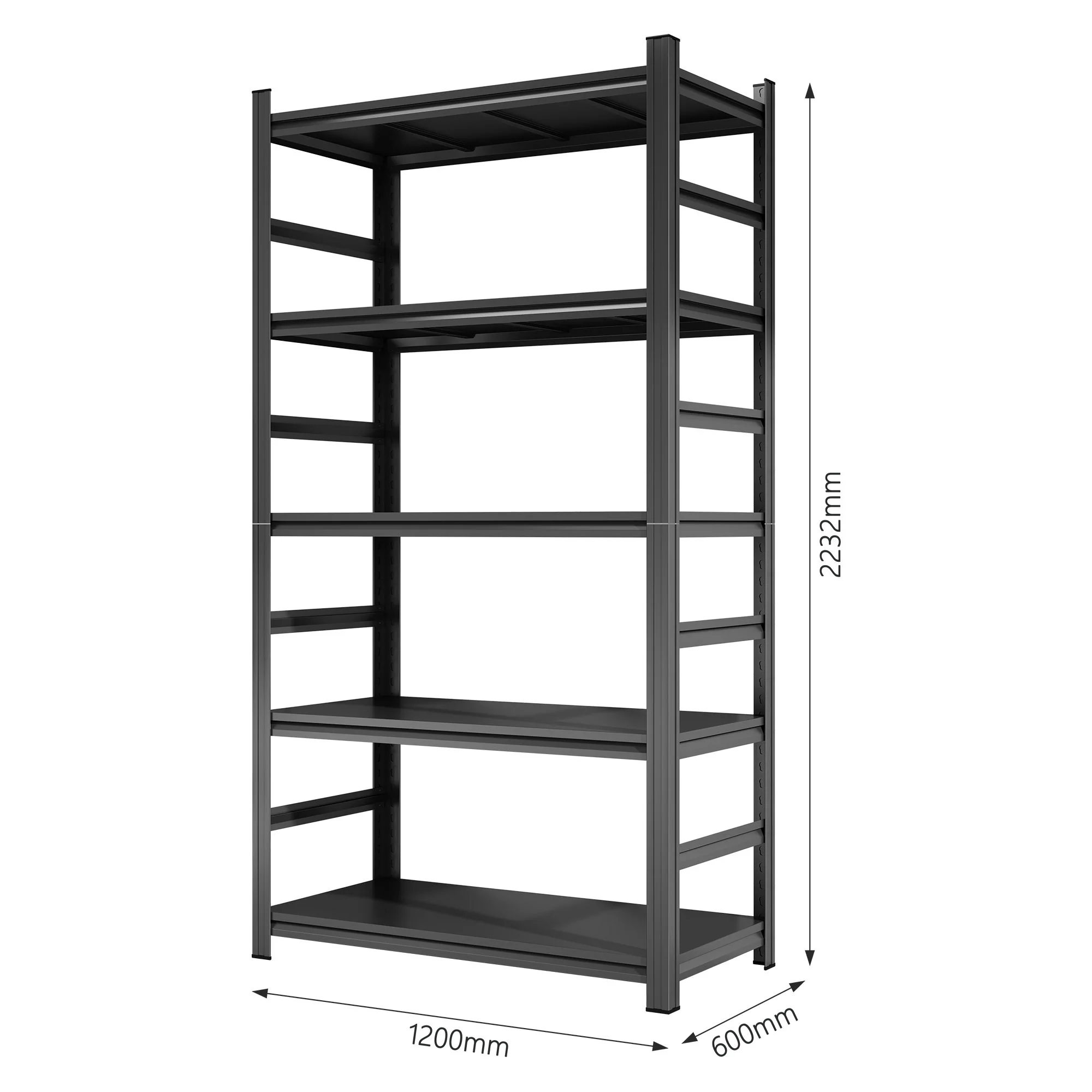 5 Tier Heavy Duty Shelving Unit Adjustable Shelving Units - Image 25