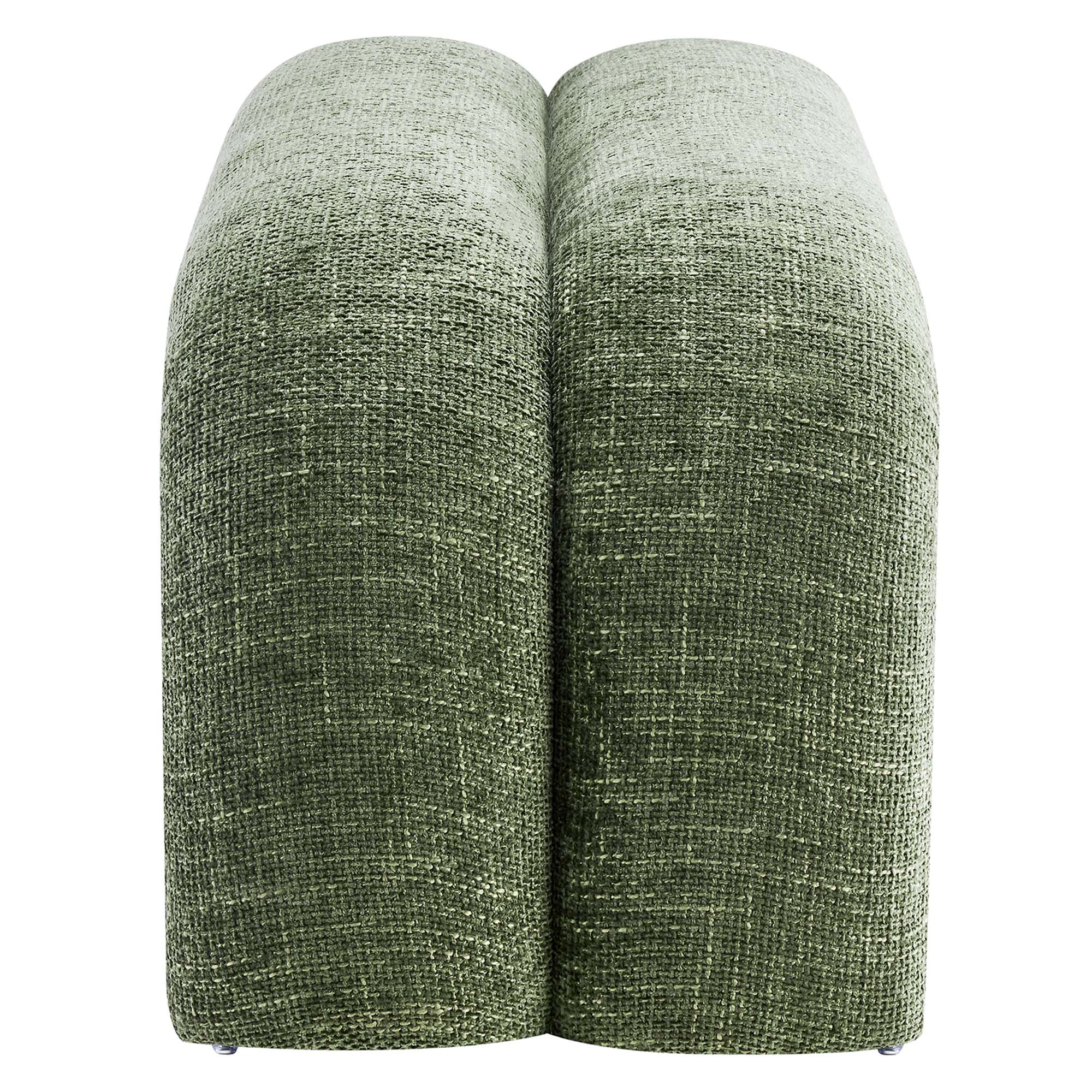 51 Inch Chenille Upholstered Accent Bench with Rounded Corners and Channel Seam - Image 12