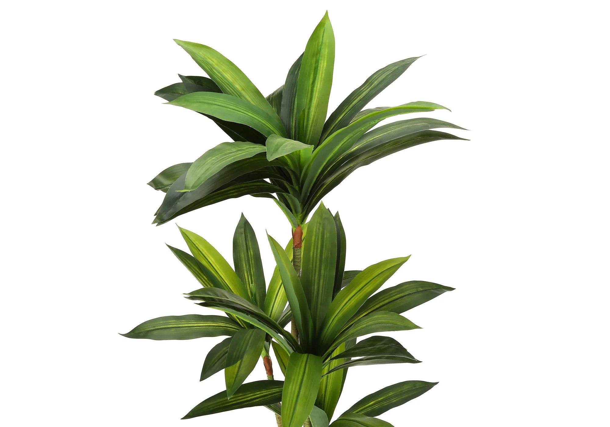 51" Tall, Artificial Plant, Dracaena Tree, Indoor, Faux, Fake, Floor, Greenery, Potted, Real Touch, Decorative - Green / Black - Image 5