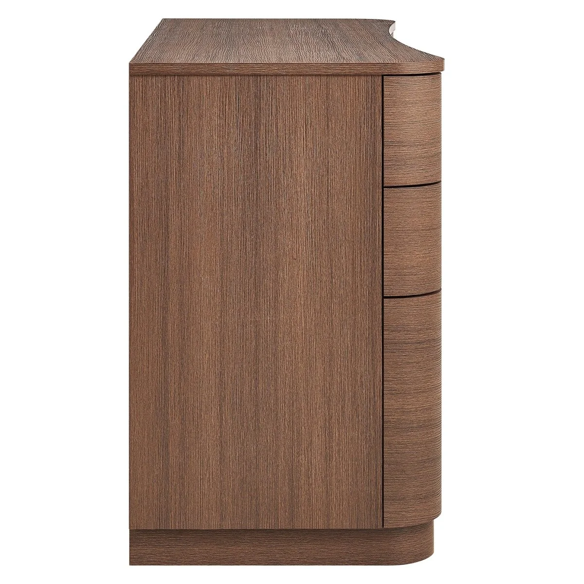 55" Curved 6-Drawer Office Desk with Keyboard Tray for Home and Professional Use - Image 7