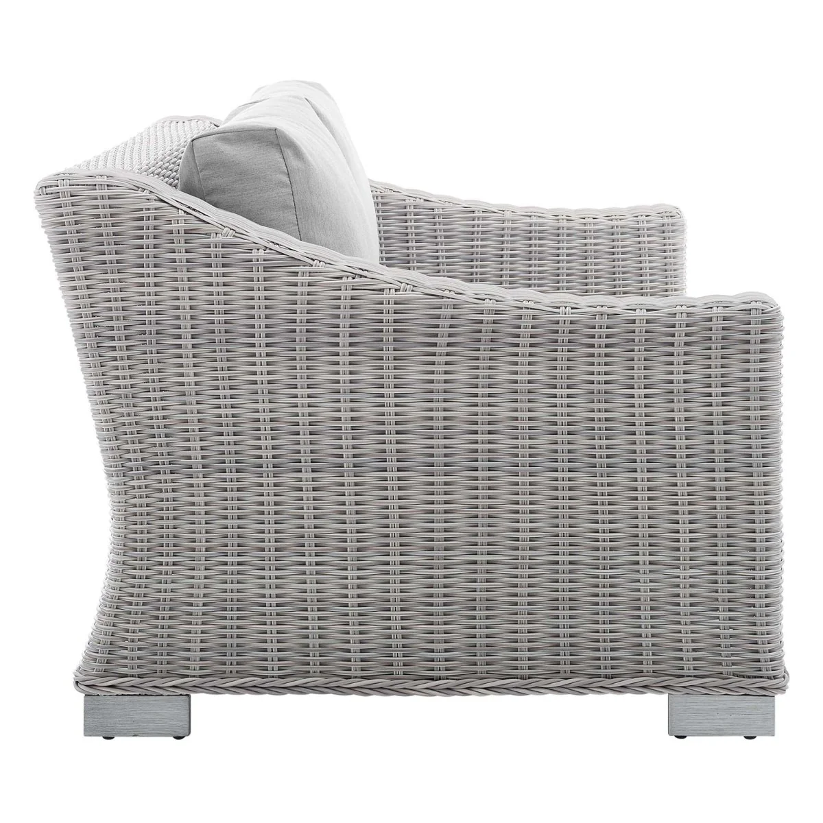 55" Outdoor Patio Loveseat – Wicker Rattan Seating with Sunbrella Fabric Cushions - Image 14