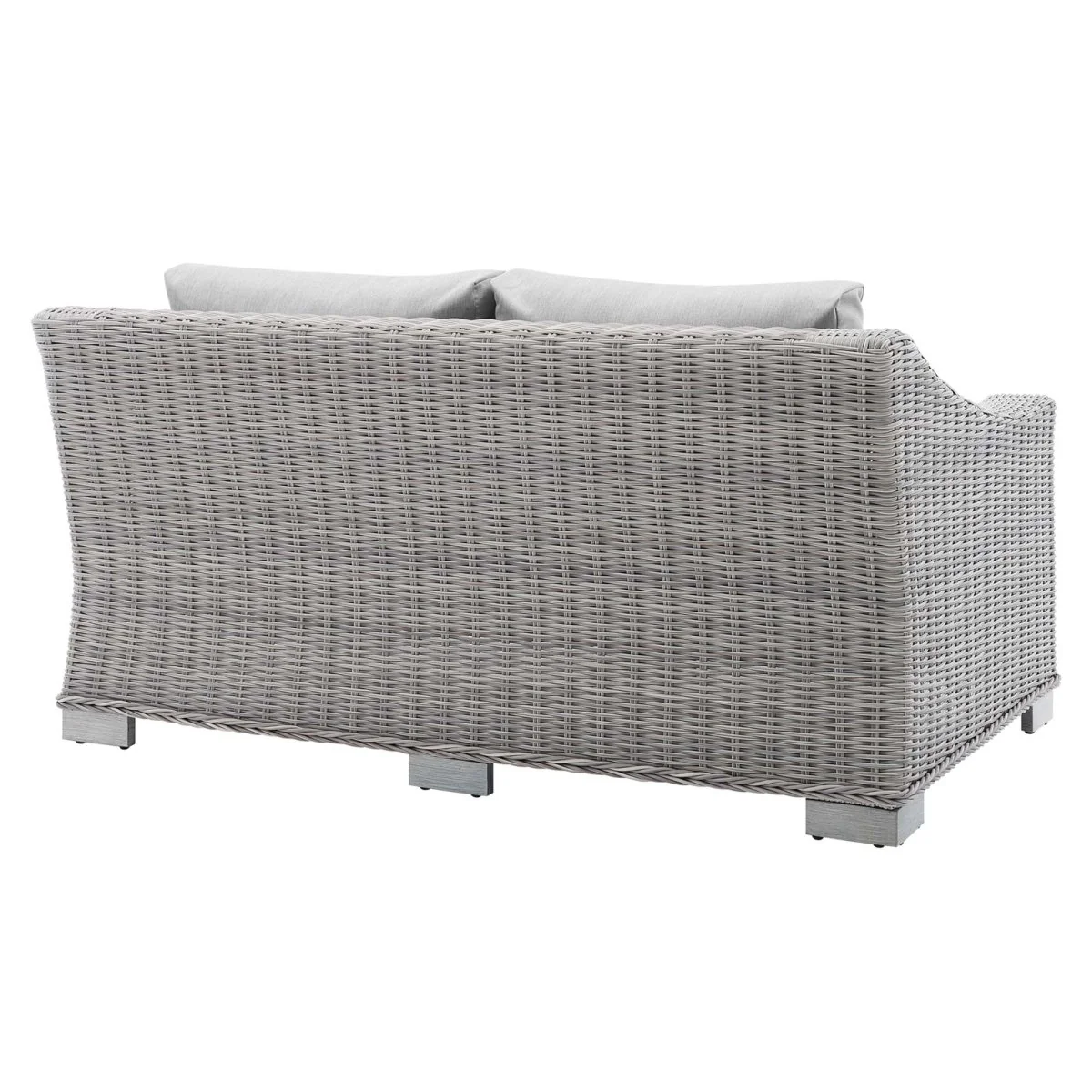 55" Outdoor Patio Loveseat – Wicker Rattan Seating with Sunbrella Fabric Cushions - Image 15