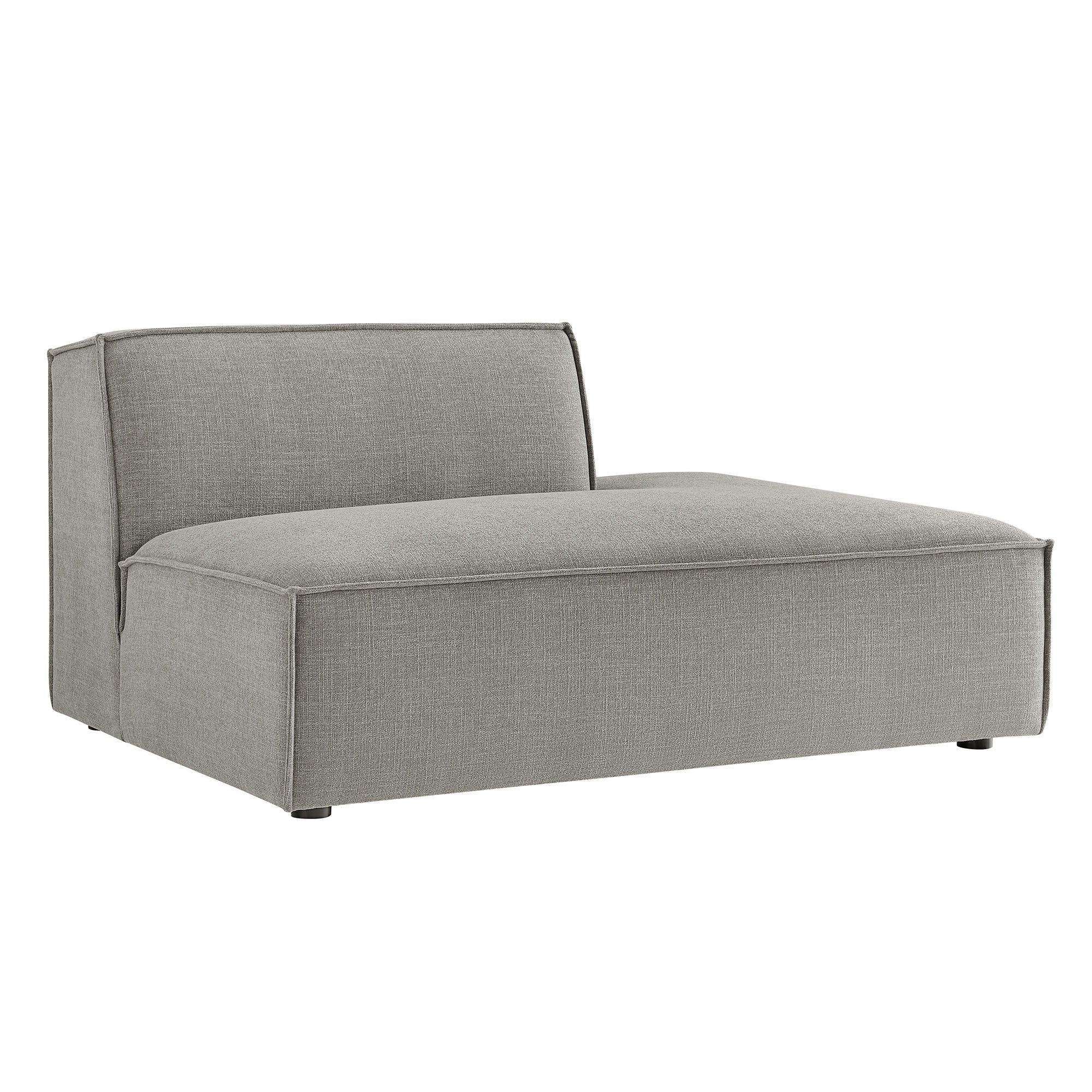 56 Inch Performance Fabric Right-Facing Armless Modular Sectional Chaise - Image 15