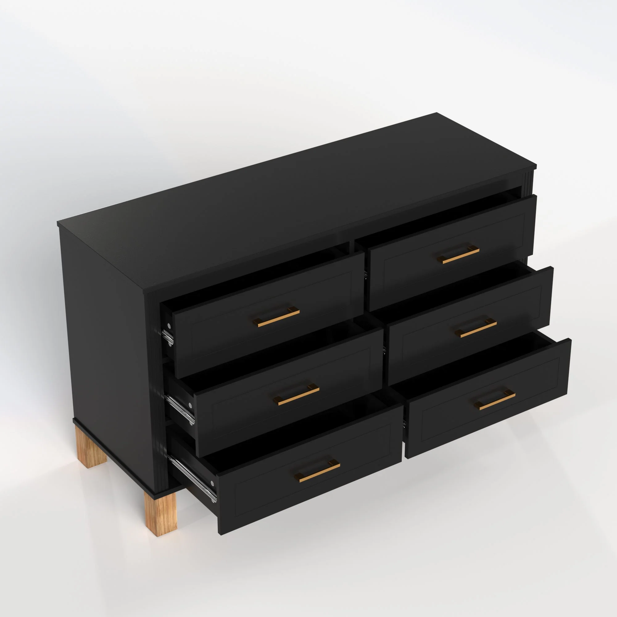 6 Drawer Double Dresser - Image 15