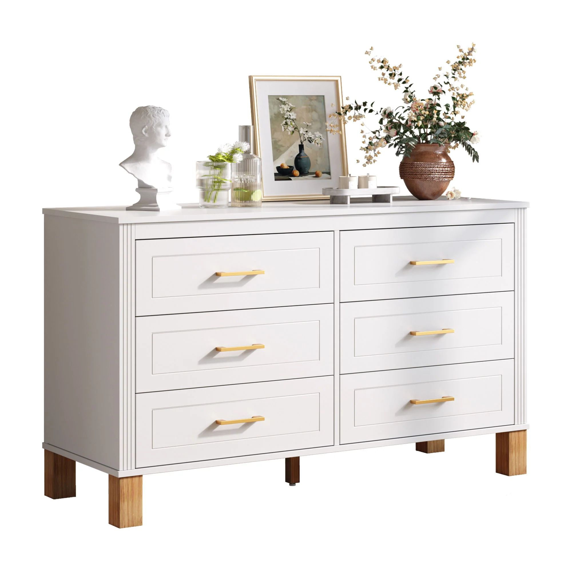 6 Drawer Double Dresser - Image 6