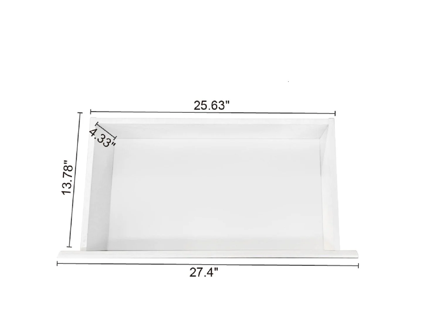 6 Drawer Double Dresser For Bedroom Living Room Hallway - White - Image 5