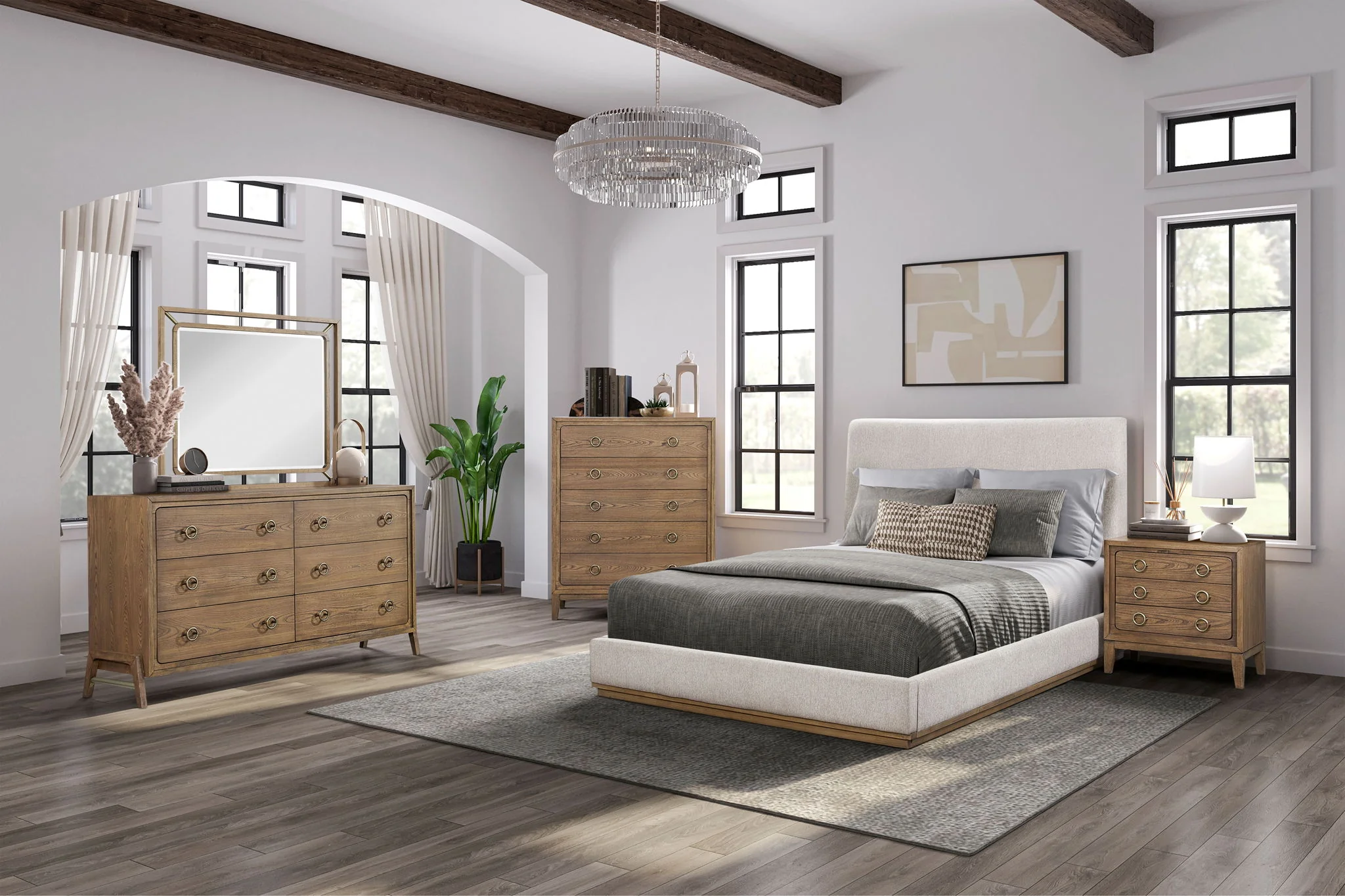 6 Drawer Dresser - Latte - Image 8