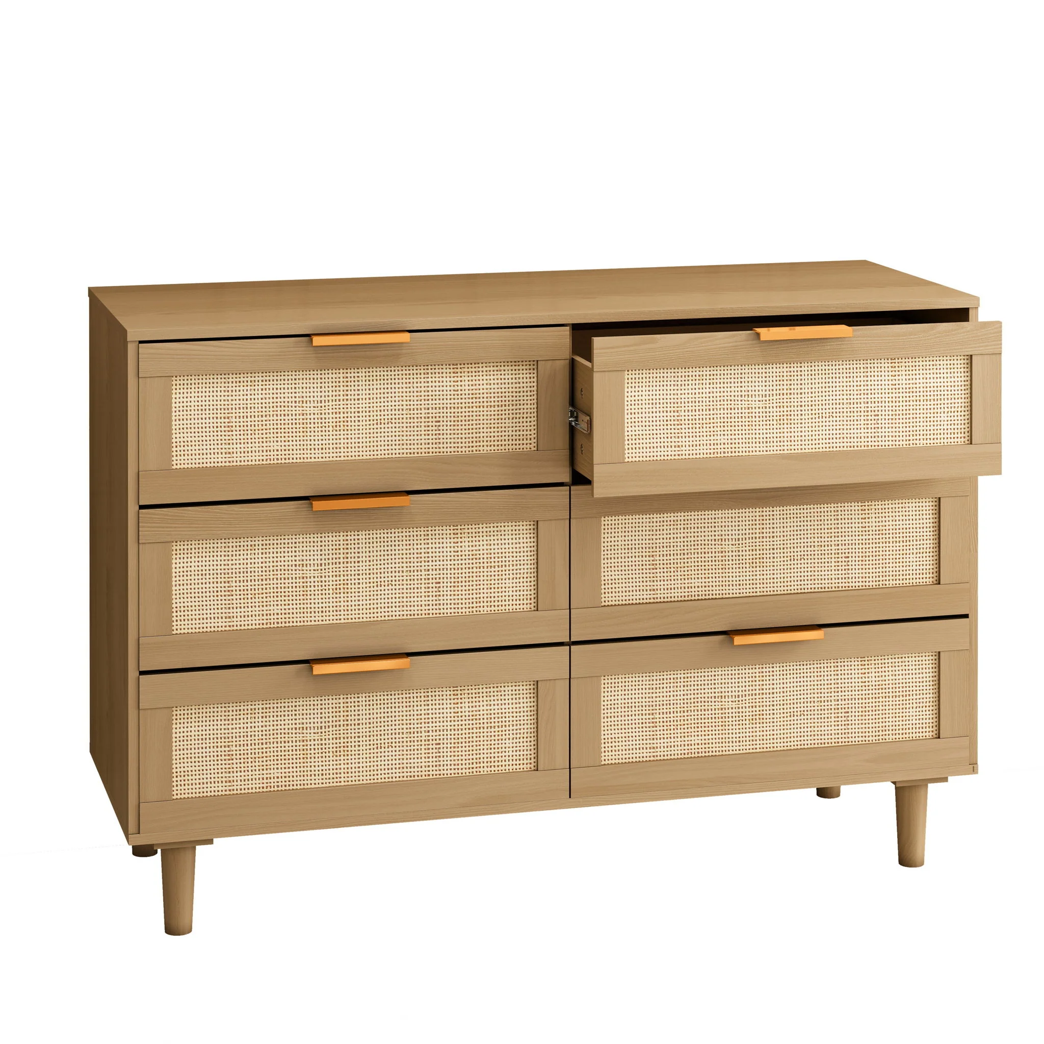 6 Drawer Storage Modern Cabinet For Bedroom - Image 12