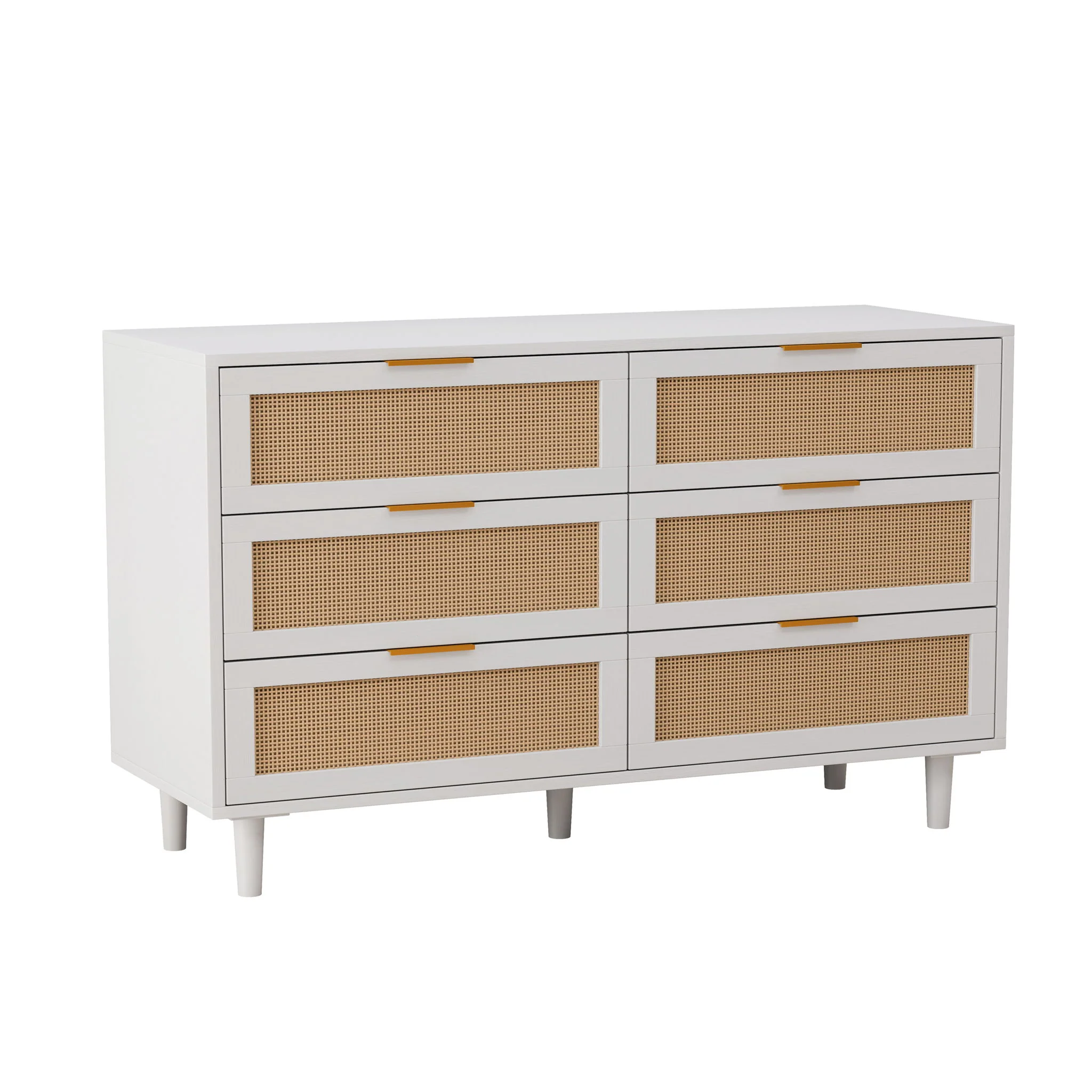 6 Drawer Storage Modern Cabinet For Bedroom - Image 5