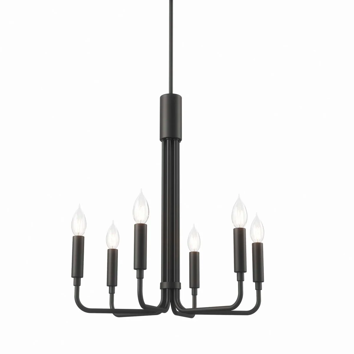 6-Light Modern Metal Chandelier – Contemporary Ceiling Fixture for Dining Room Living Room - Image 24
