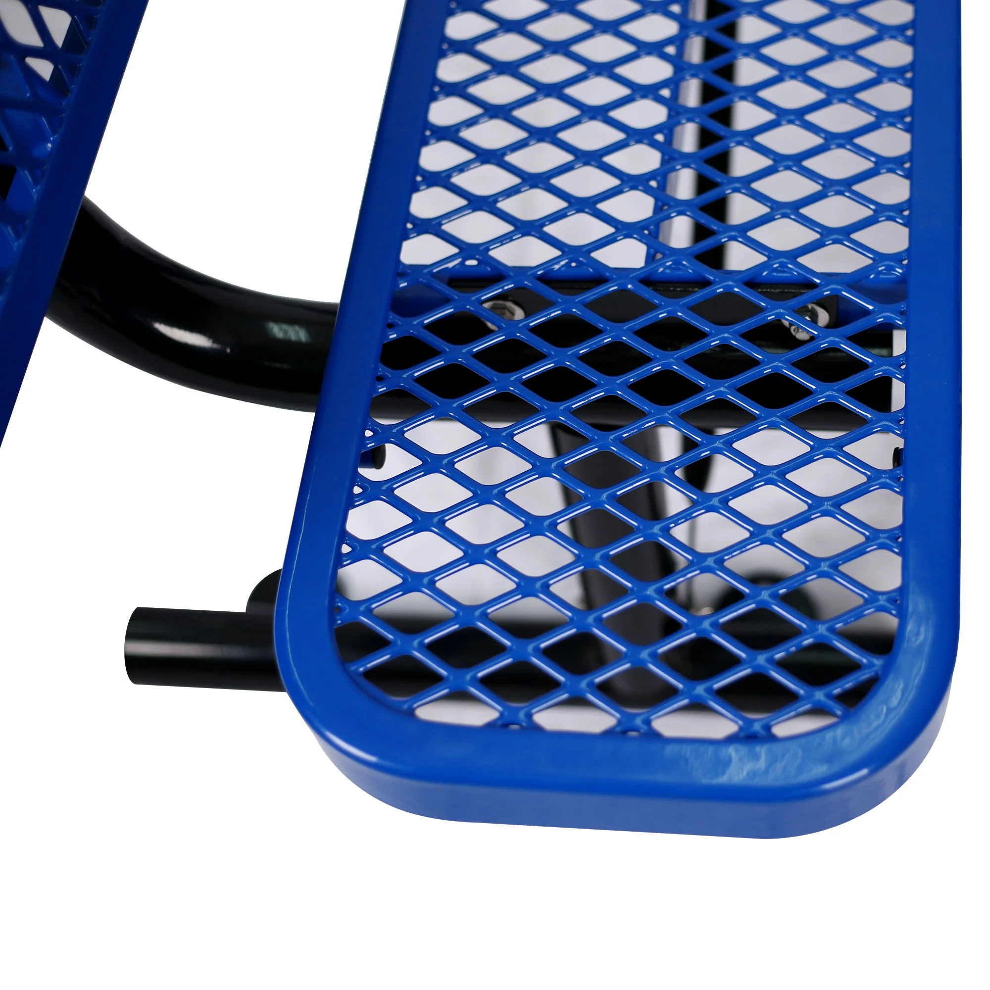 6' Outdoor Steel Bench With Backrest - Image 18