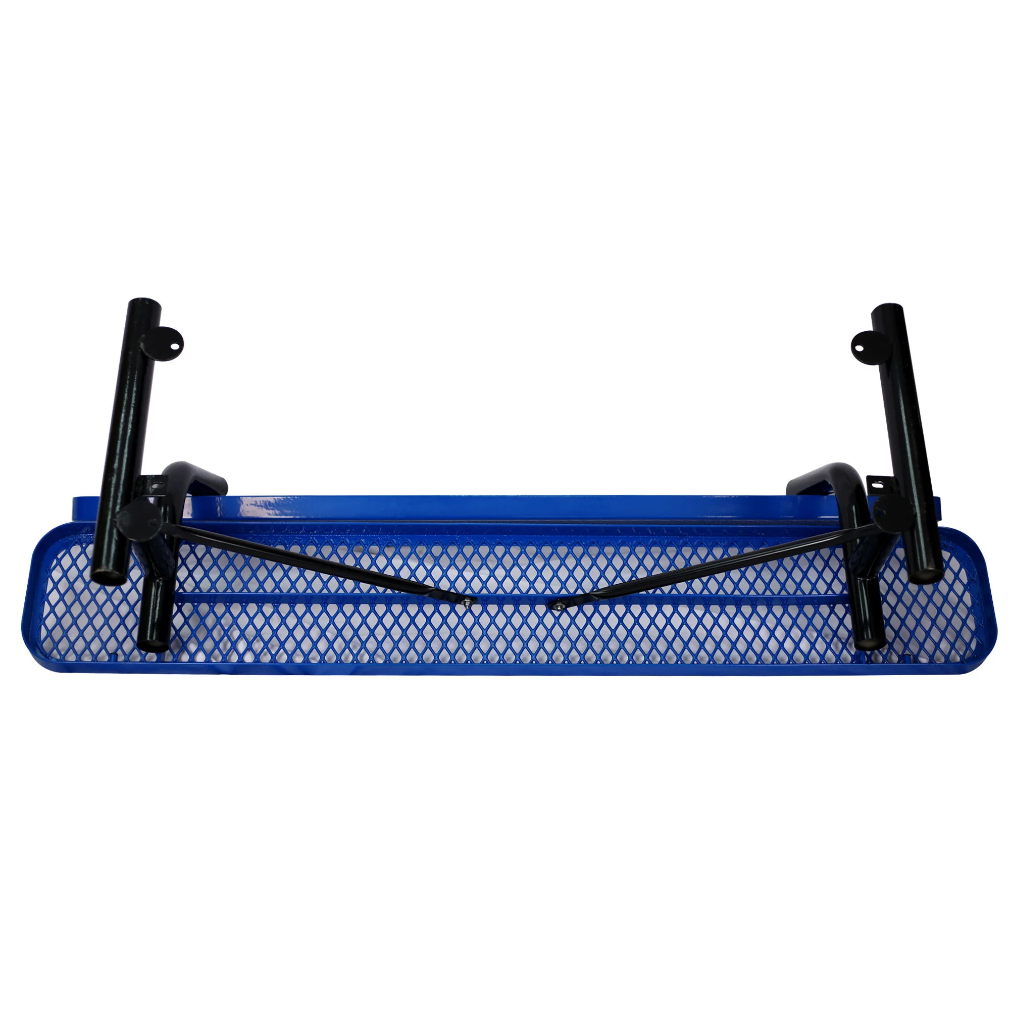 6' Outdoor Steel Bench With Backrest - Image 27