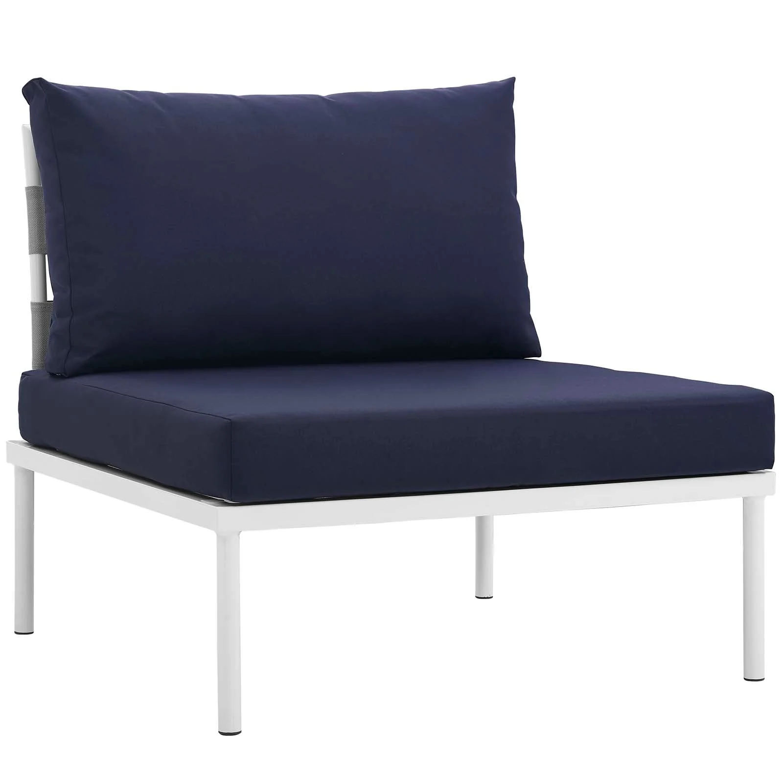 6-Piece Modern Weather-Resistant Aluminum Outdoor Patio Sectional Sofa Set with Cushions - Image 11