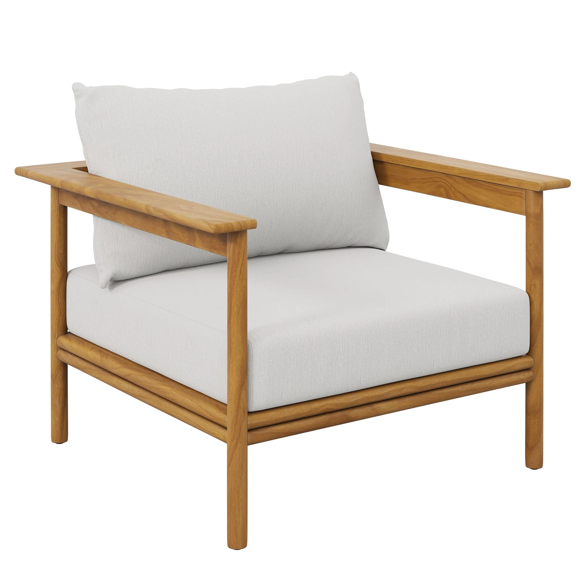 6-Piece Natural Teak Wood Outdoor Patio Furniture Set – All-Weather Seating Collection - Image 24
