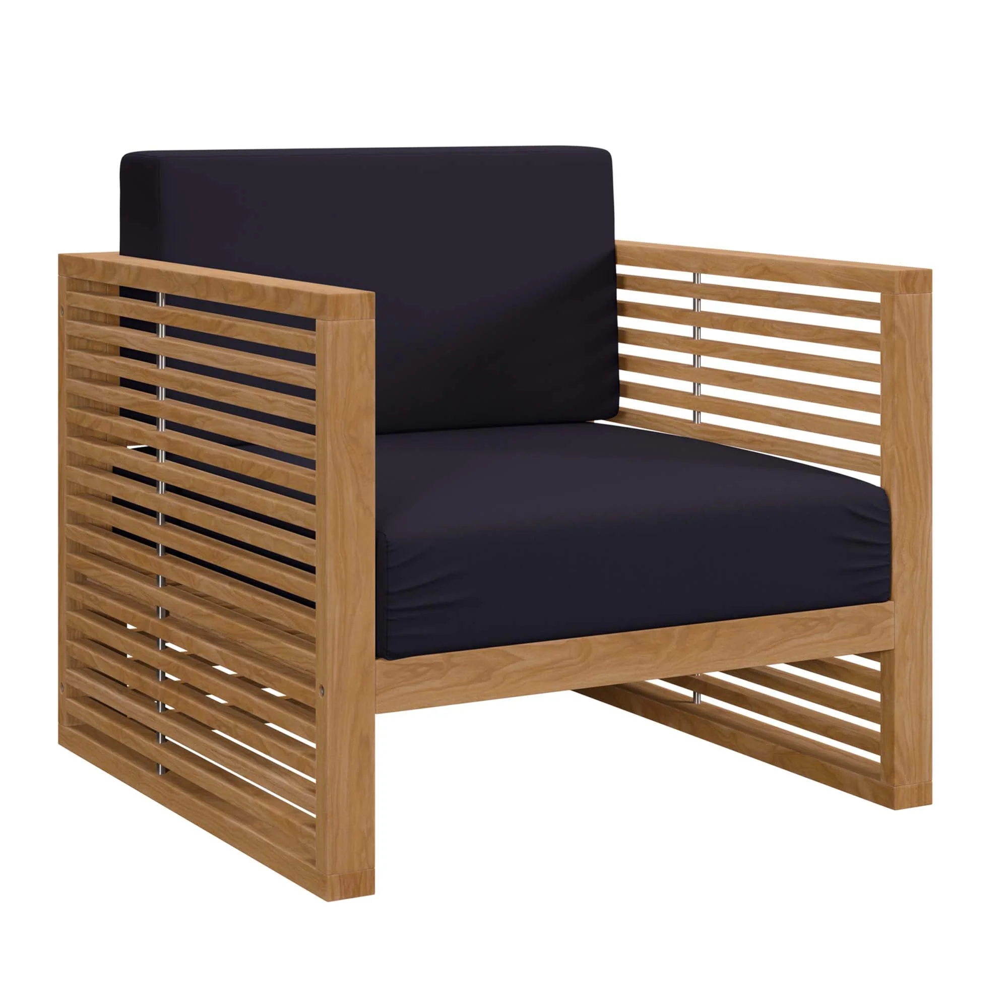 6-Piece Natural Teak Wood Outdoor Patio Furniture Set for Garden and Deck - Image 8