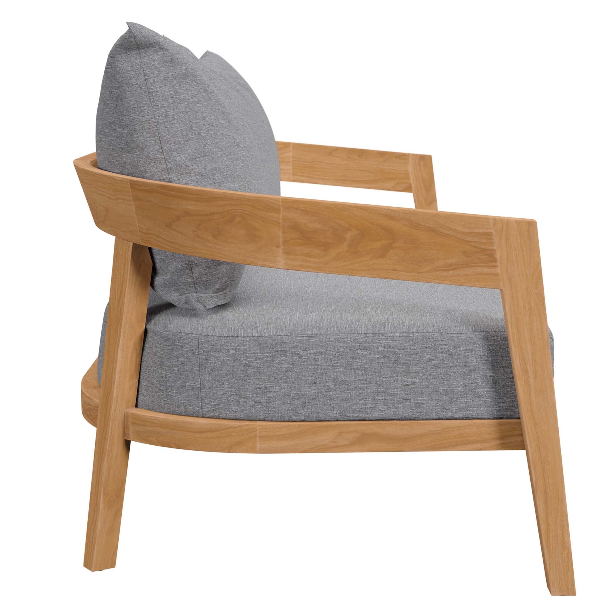 6-Piece Outdoor Teak Wood Patio Seating Set - Image 28