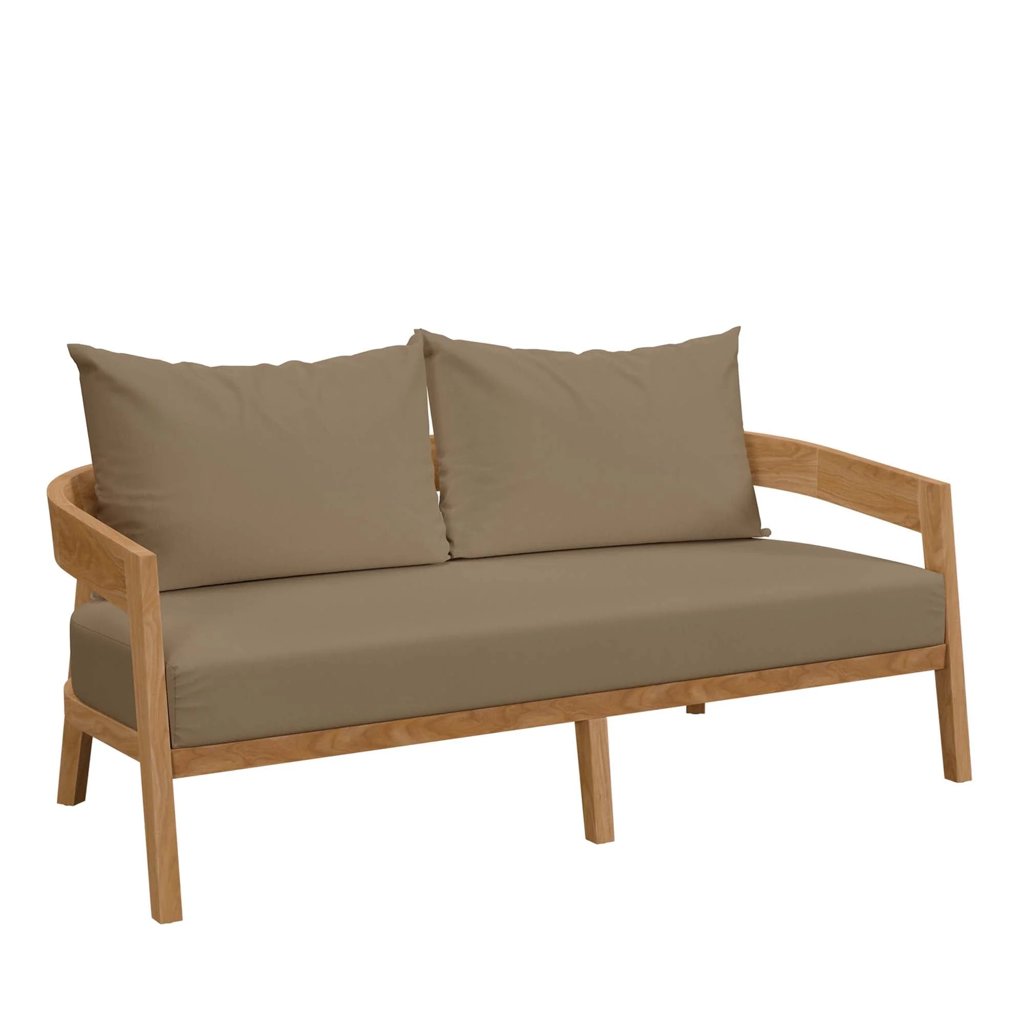 6-Piece Outdoor Teak Wood Patio Seating Set - Image 38