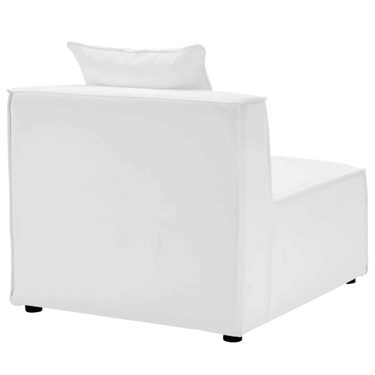 6-Piece Outdoor Upholstered Aluminum Sectional Sofa with Cushioned Seating - Image 22