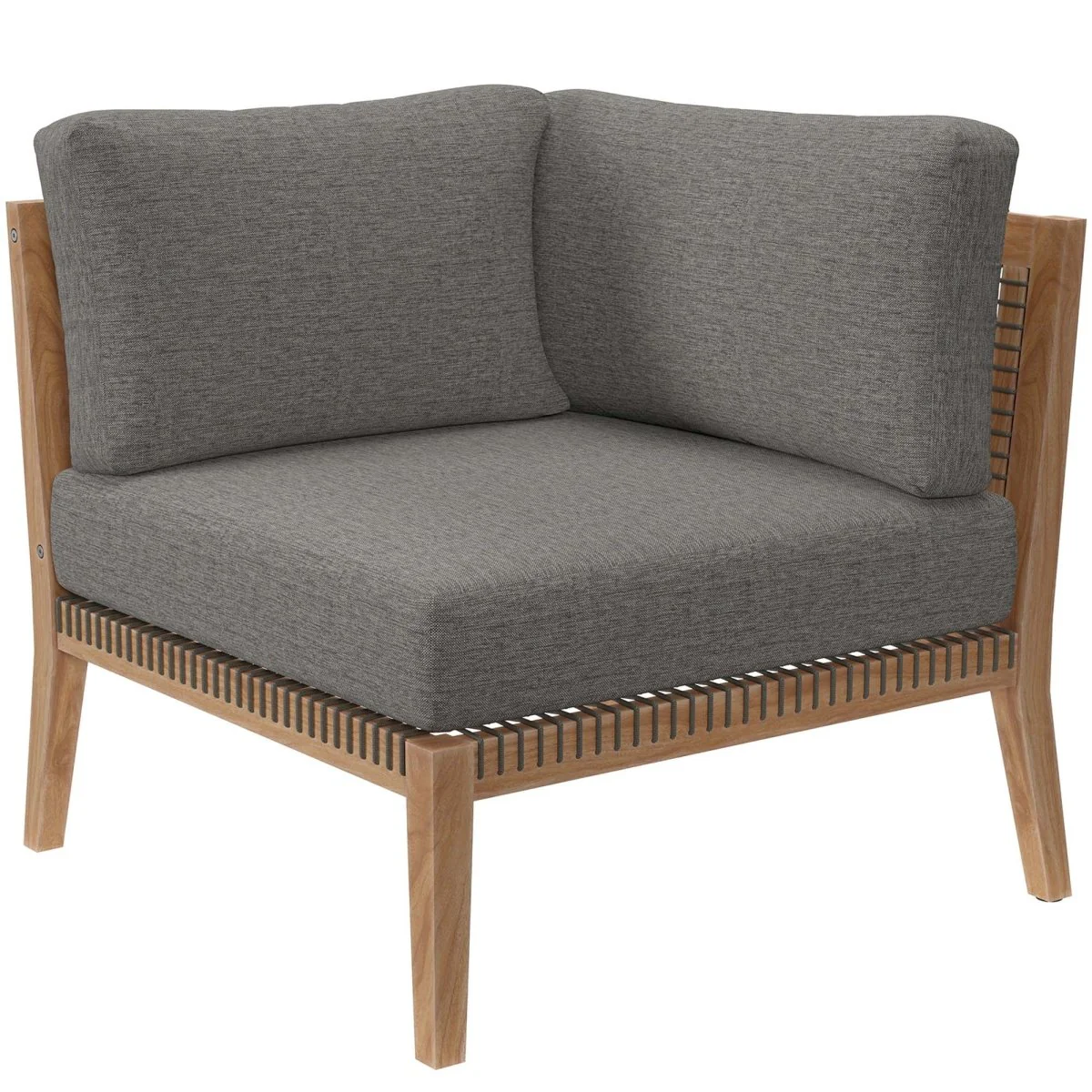 6-Piece Teak Outdoor Sectional Sofa Set, Modular Design for Patio and Deck - Image 33