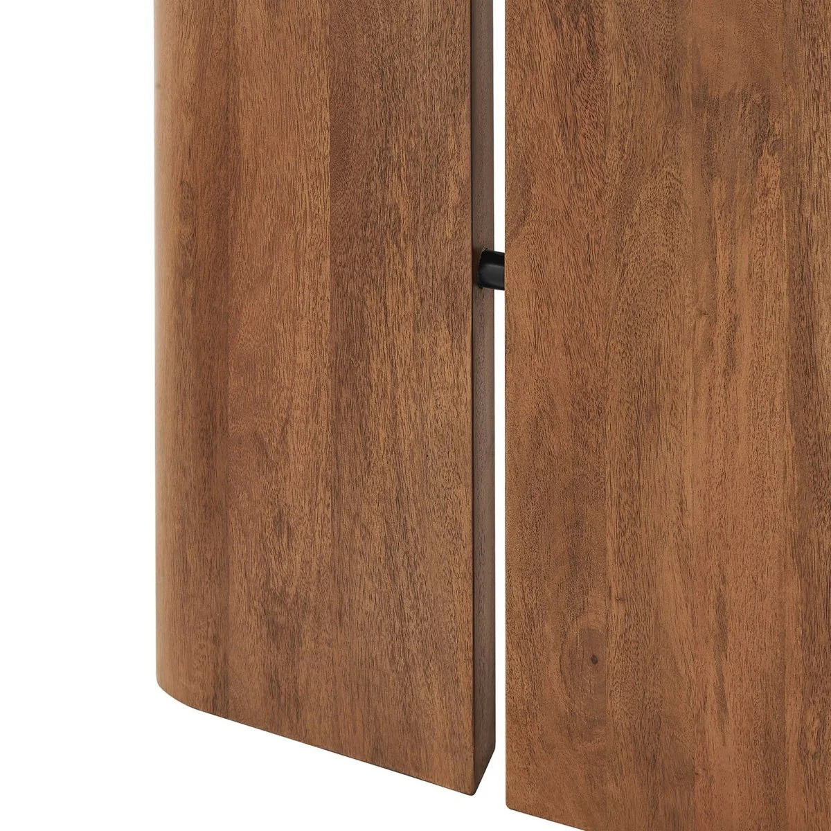 60 Inch Walnut Modern Farmhouse Solid Wood Dining Table - Image 5