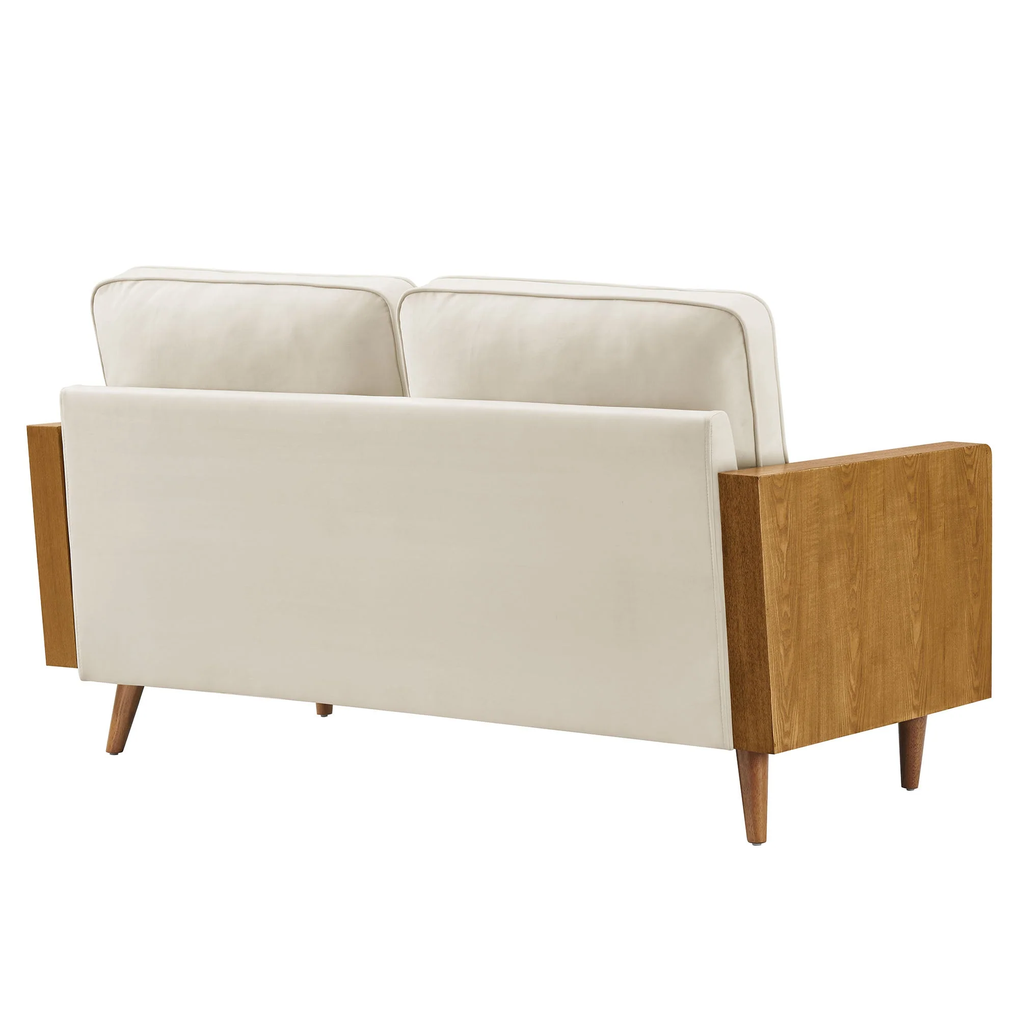 61 Inch Mid-Century Modern Performance Velvet Loveseat - Image 5
