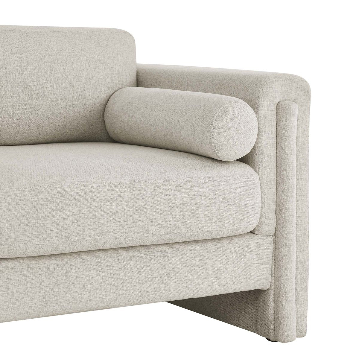 61-Inch Visible Heathered Fabric Loveseat - Image 13