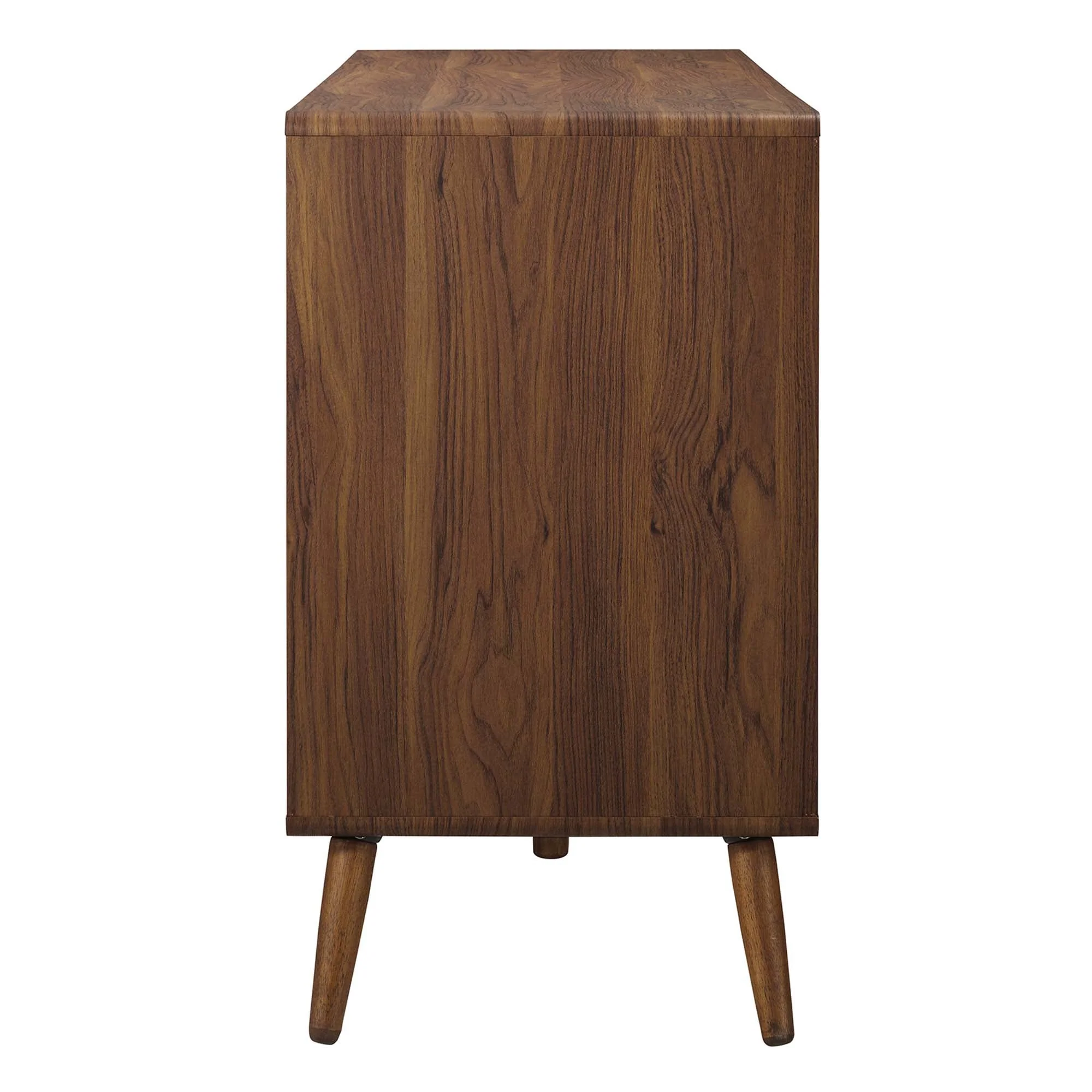 60" Walnut White Mid-Century 6-Drawer Bedroom Dresser - Image 4