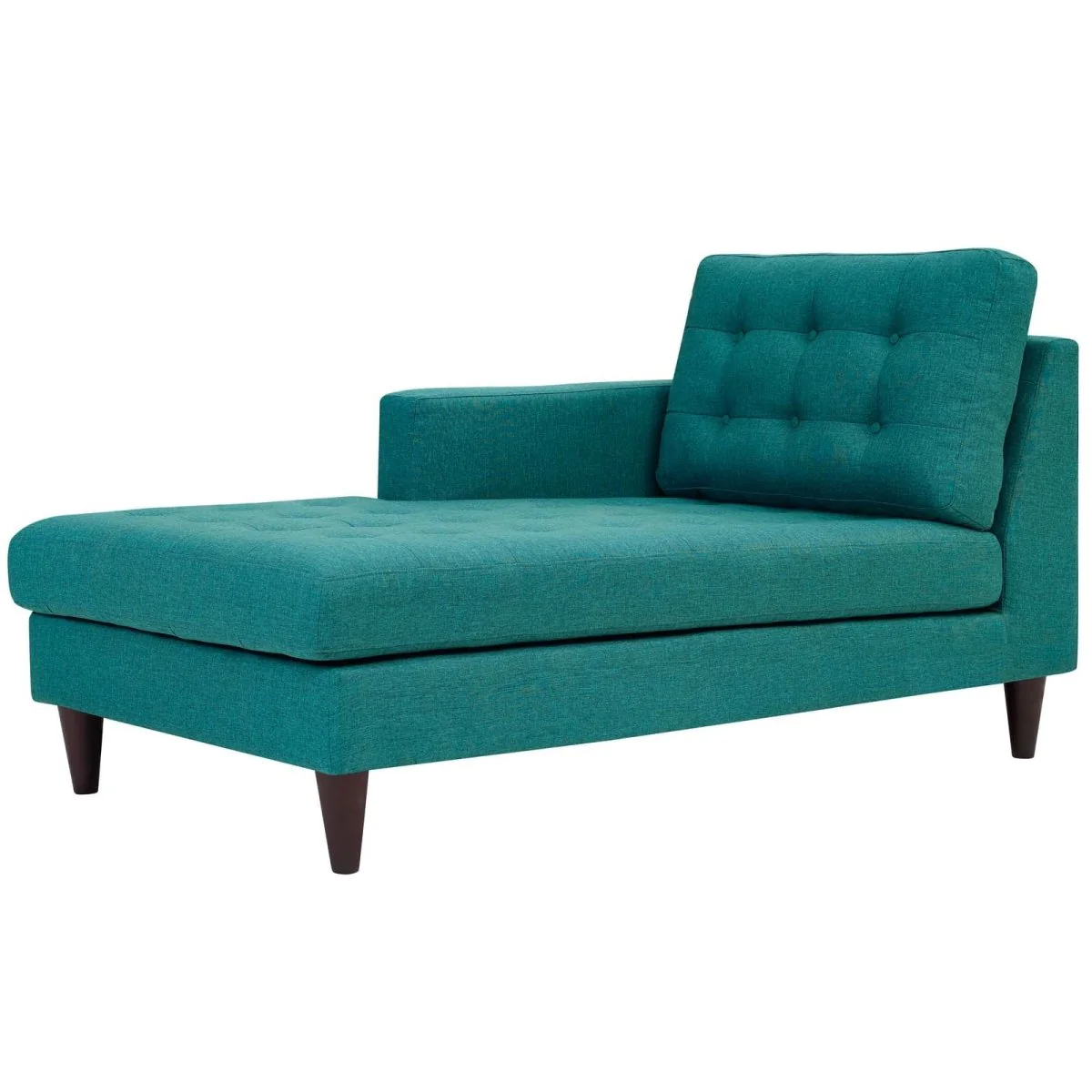 63.5 Inch Button Tufted Fabric Left-Arm Chaise - Image 7