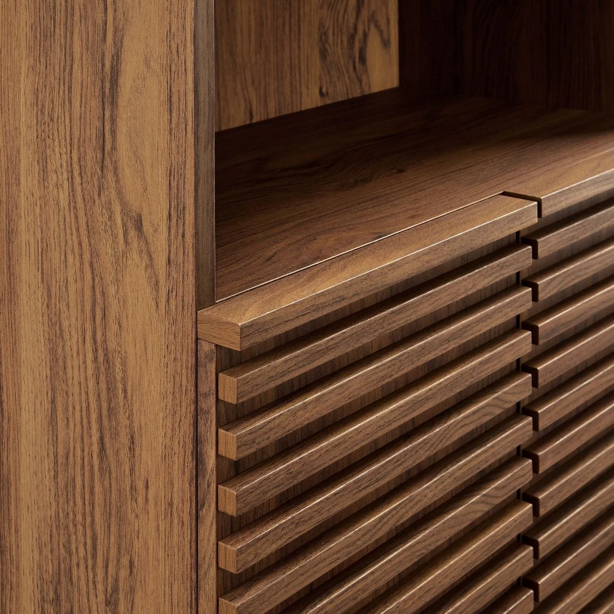 63" Mid-Century Tall Bathroom Storage Cabinet with Adjustable Shelves and Drawers - Image 9