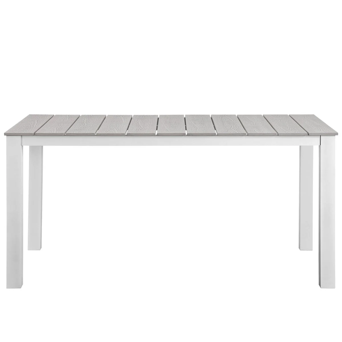 63" Outdoor Dining Table with Aluminum Frame — Durable Weather-Resistant Patio Table - Image 5