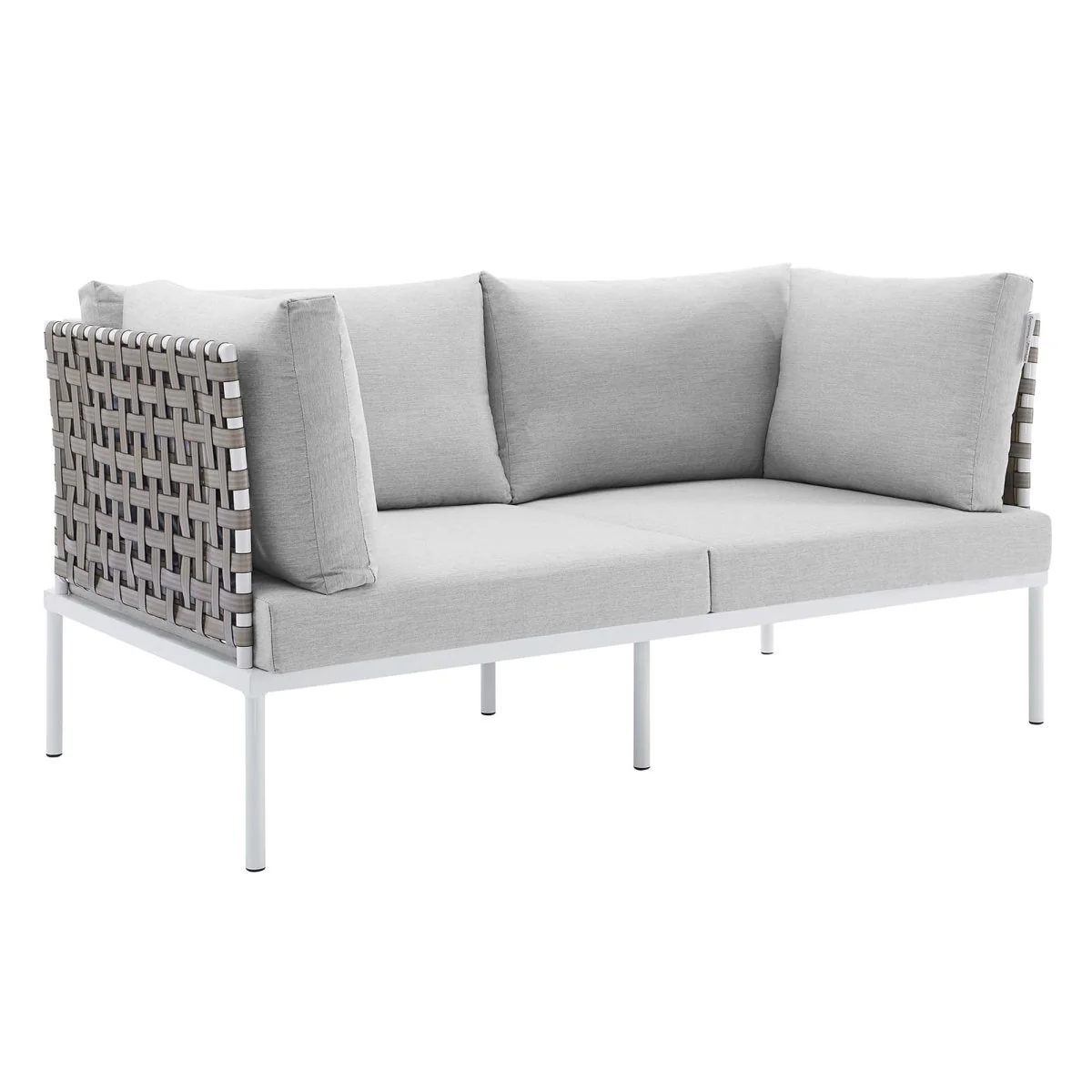 64" Outdoor Patio Loveseat – Aluminum Frame with durable Sunbrella Fabric - Image 9