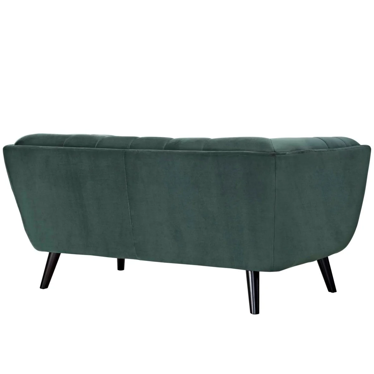 65 Inch Performance Velvet Loveseat with Button Tufting - Image 2