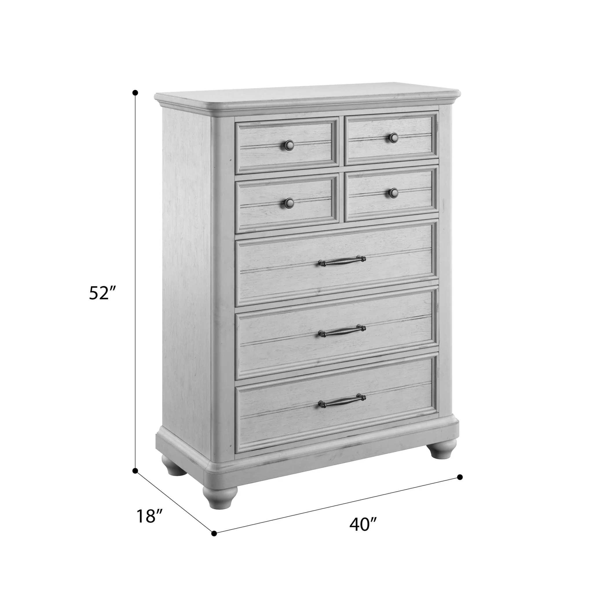 7 Drawer Chest - Gray - Image 2
