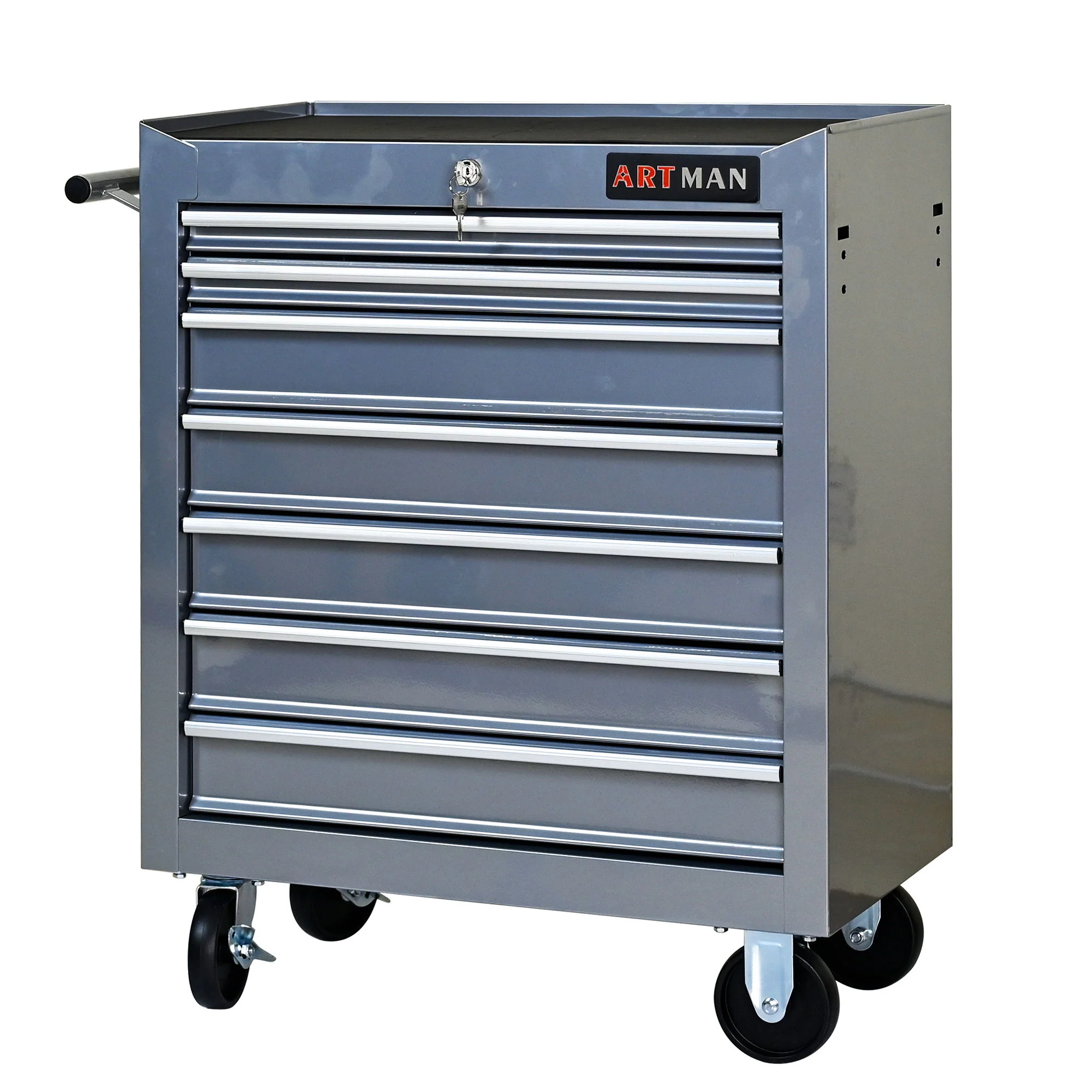7 Drawers Multifunctional Tool Cart With Wheels - Image 15
