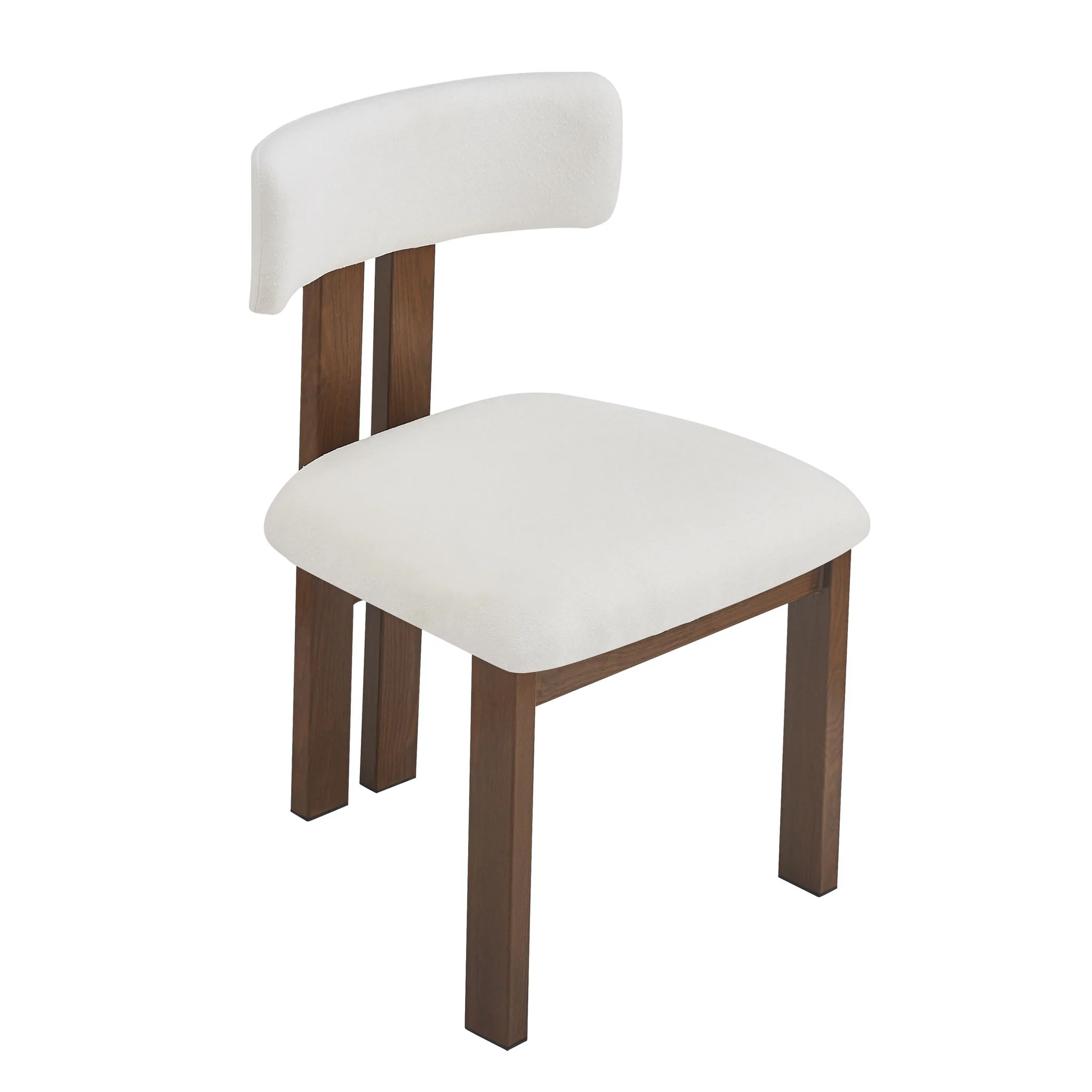 7 Piece Dining Set With Upholstered Armless Chairs And Table - Image 4